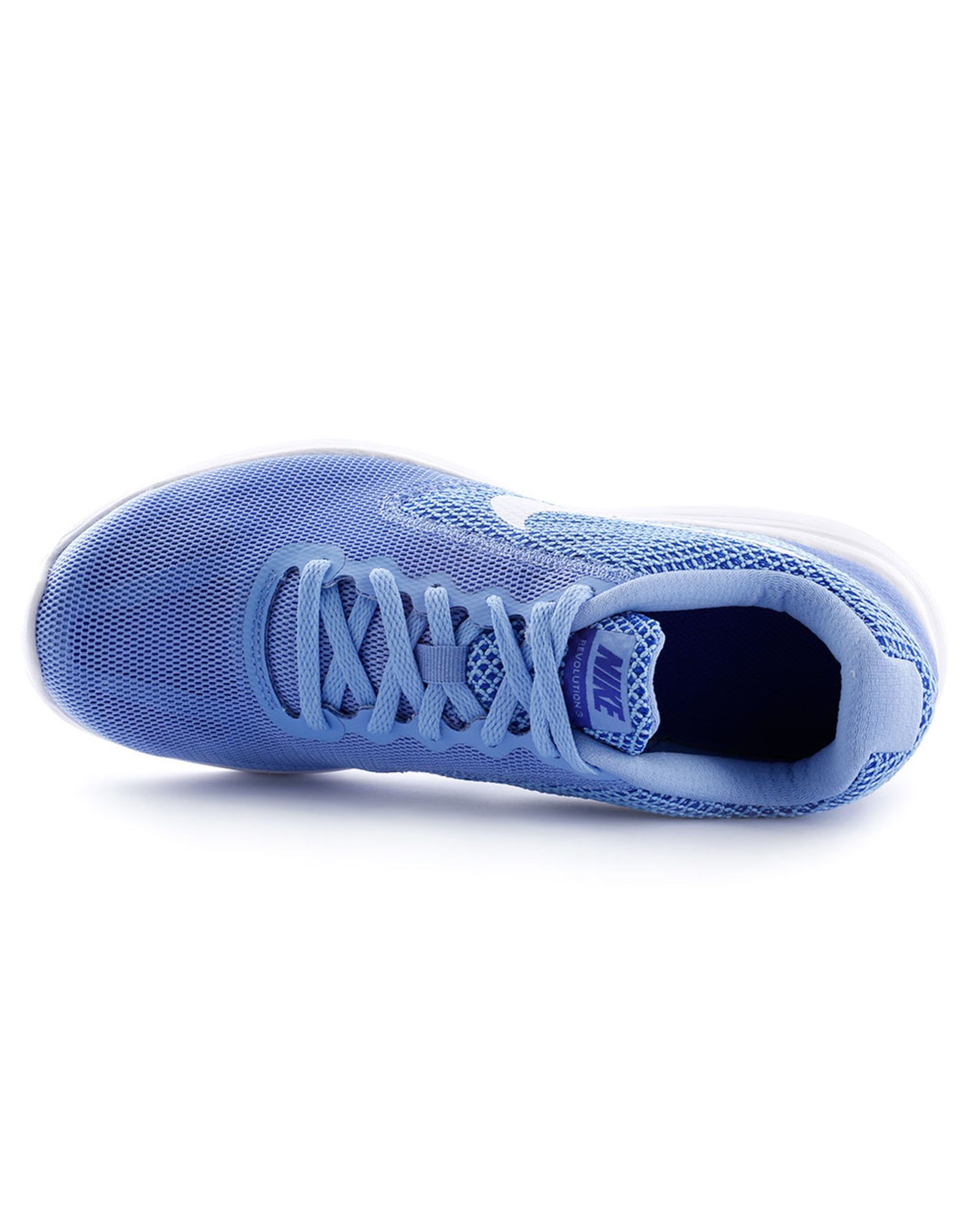 Zapatillas de Running Revolution 3 Mujer Azul Blanco - Fútbol Factory