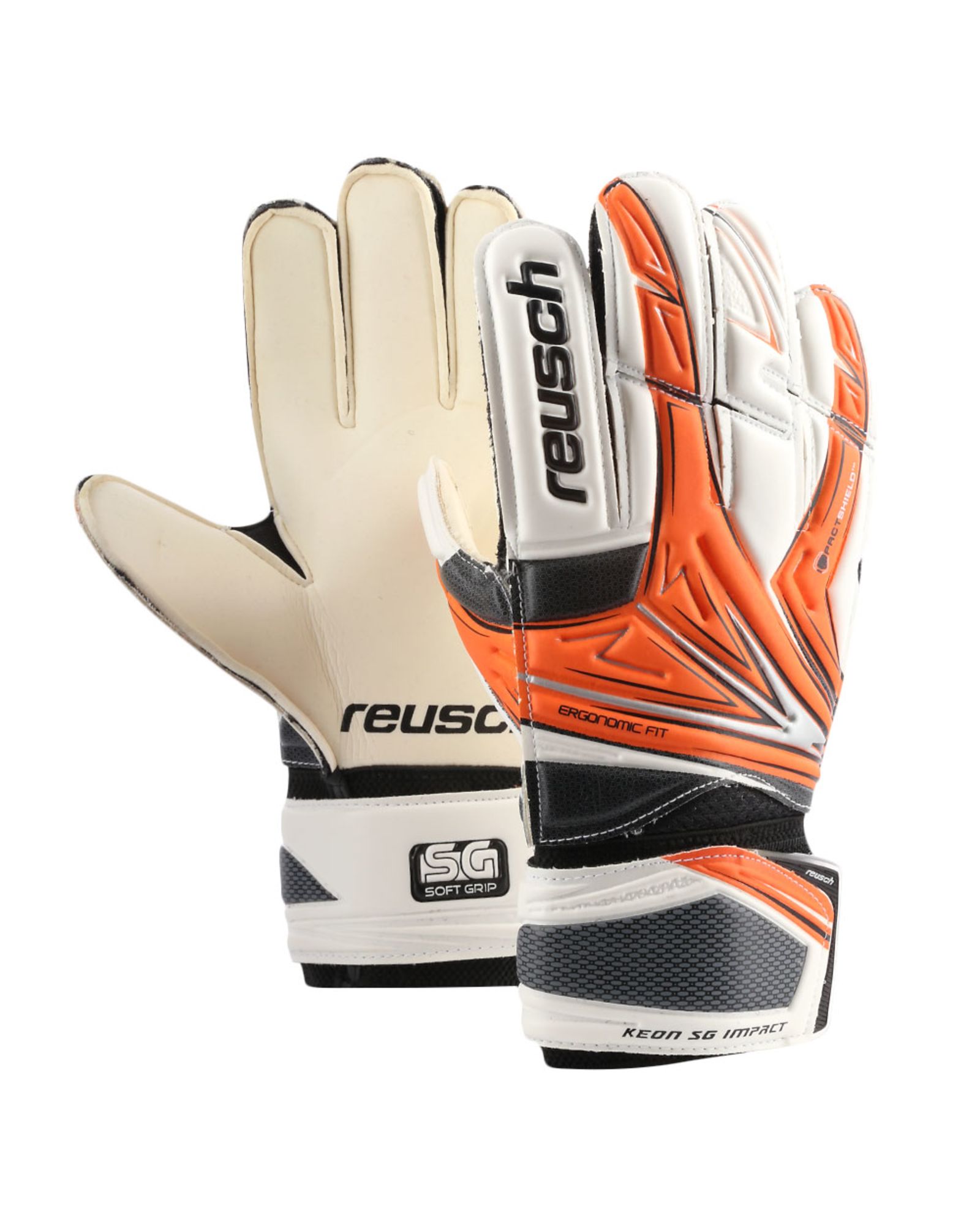 Guantes Keon SG Impact Naranja Negro - Fútbol Factory