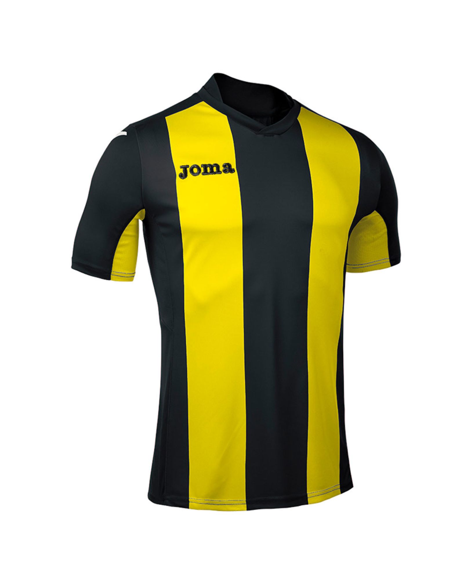 Camiseta Pisa V negro amarillo - Fútbol Factory