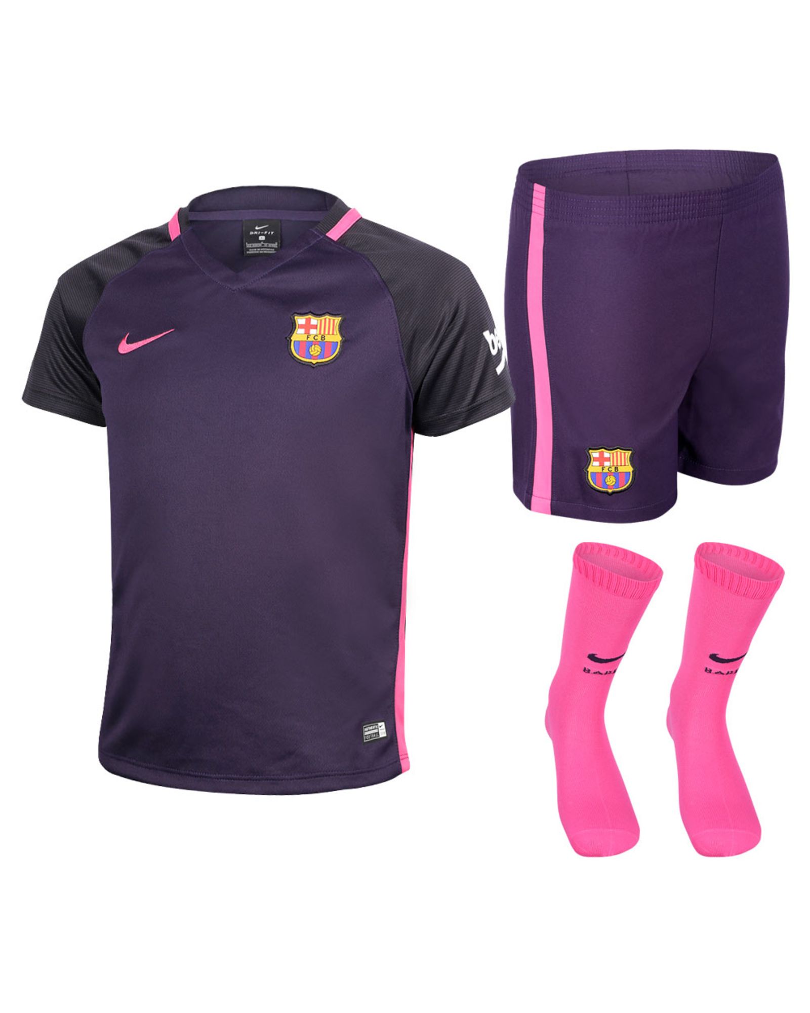 Conjunto 2ª FC Barcelona 2016/2017 Junior - Fútbol Factory