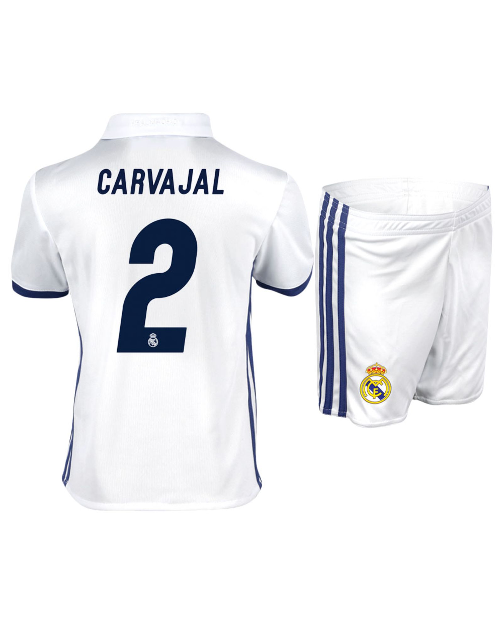 Conjunto 1ª Real Madrid 2016/2017 Carvajal Junior - Fútbol Factory