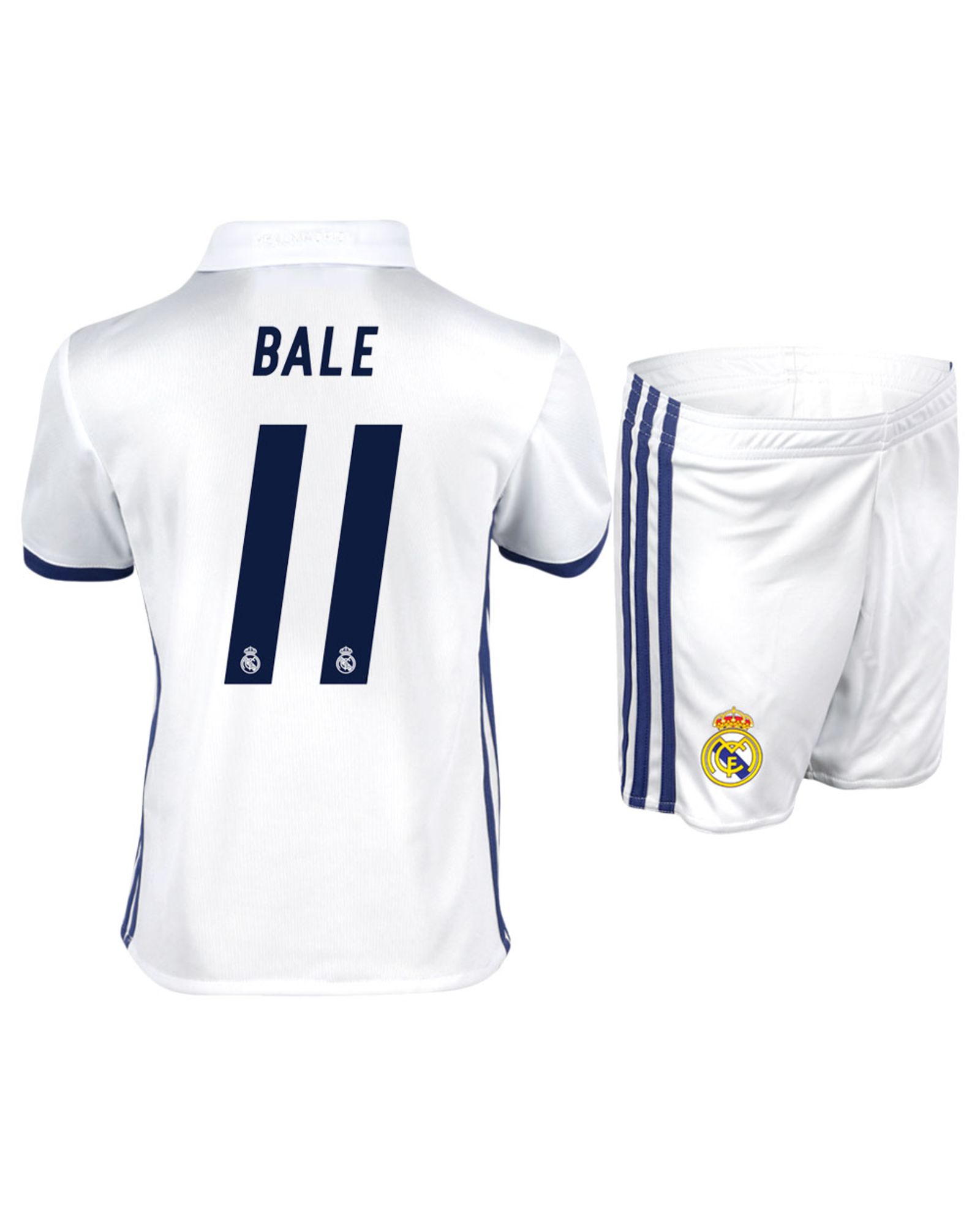 Conjunto 1ª Real Madrid 2016/2017 Bale Junior - Fútbol Factory