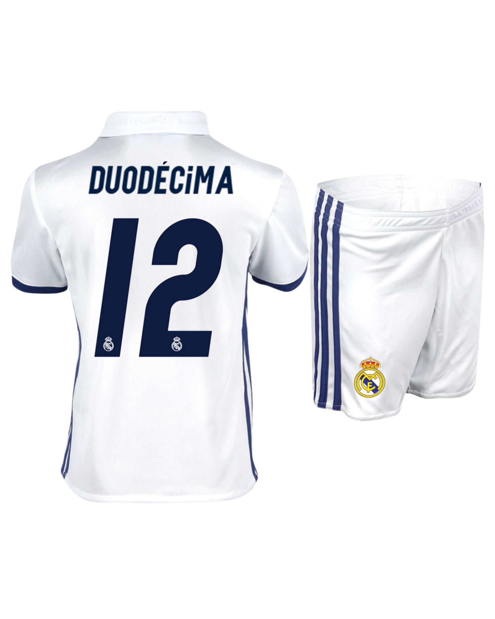 Conjunto 1ª Real Madrid 2016/2017 Duodécima Junior - Fútbol Factory