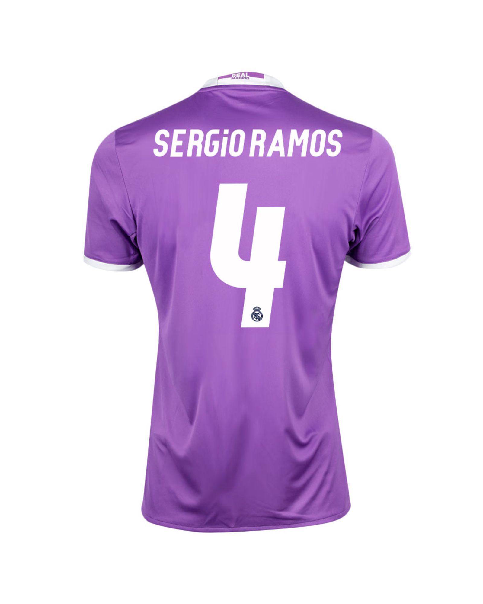 Camiseta 2ª Real Madrid 2016/2017 Sergio Ramos Morado - Fútbol Factory