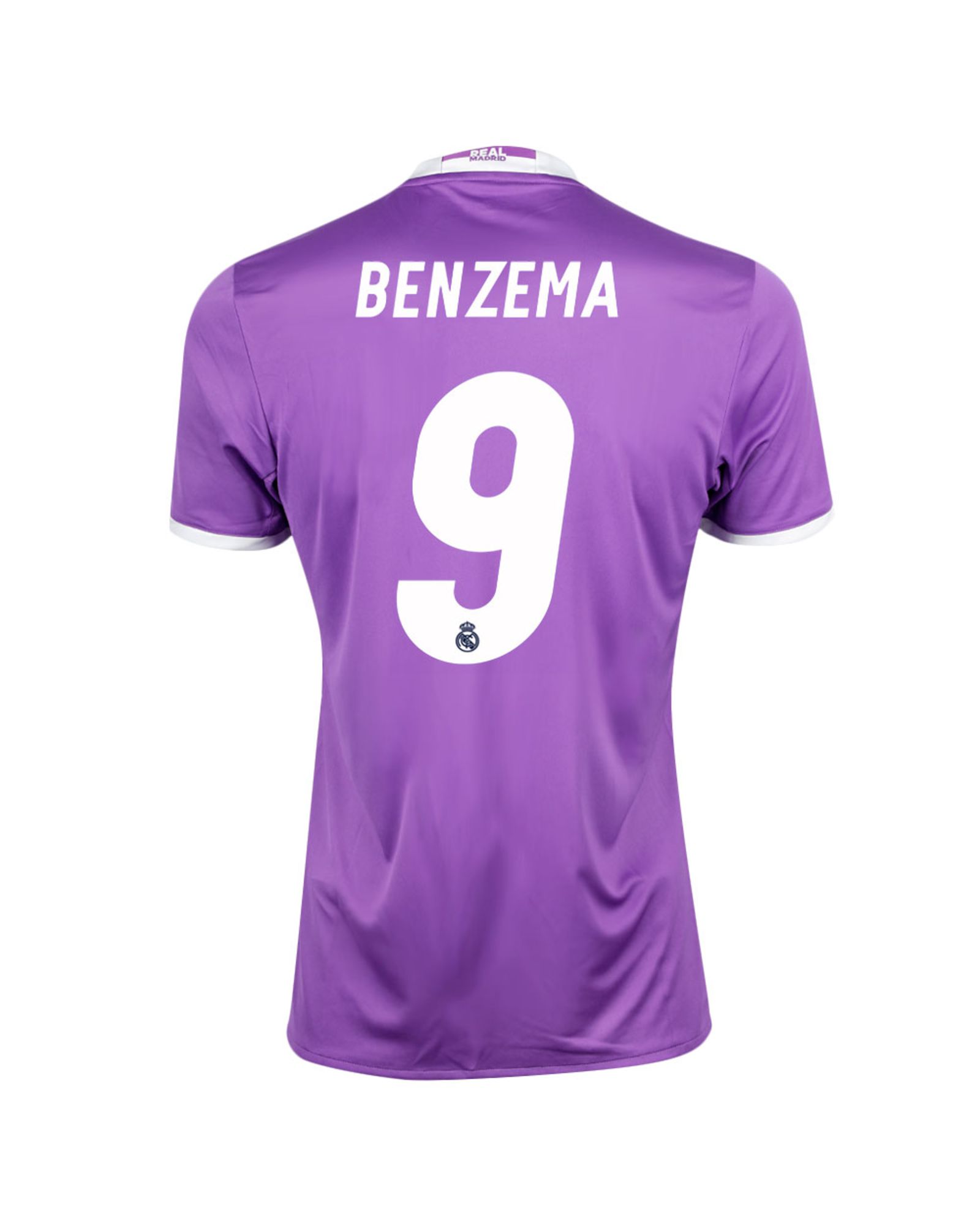 Camiseta 2ª Real Madrid 2016/2017 Benzema Morado - Fútbol Factory