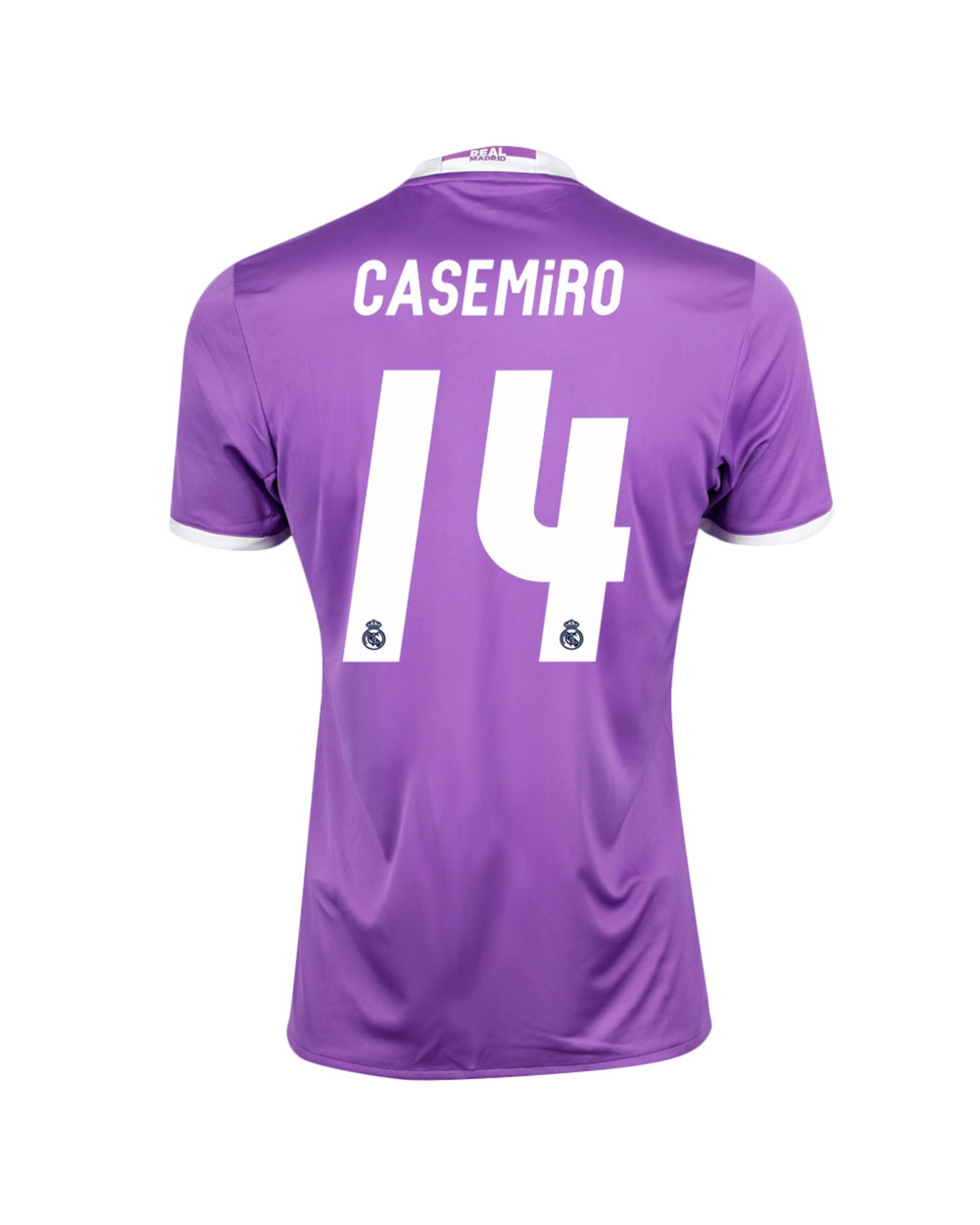 Camiseta 2ª Real Madrid 2016/2017 Casemiro Morado - Fútbol Factory