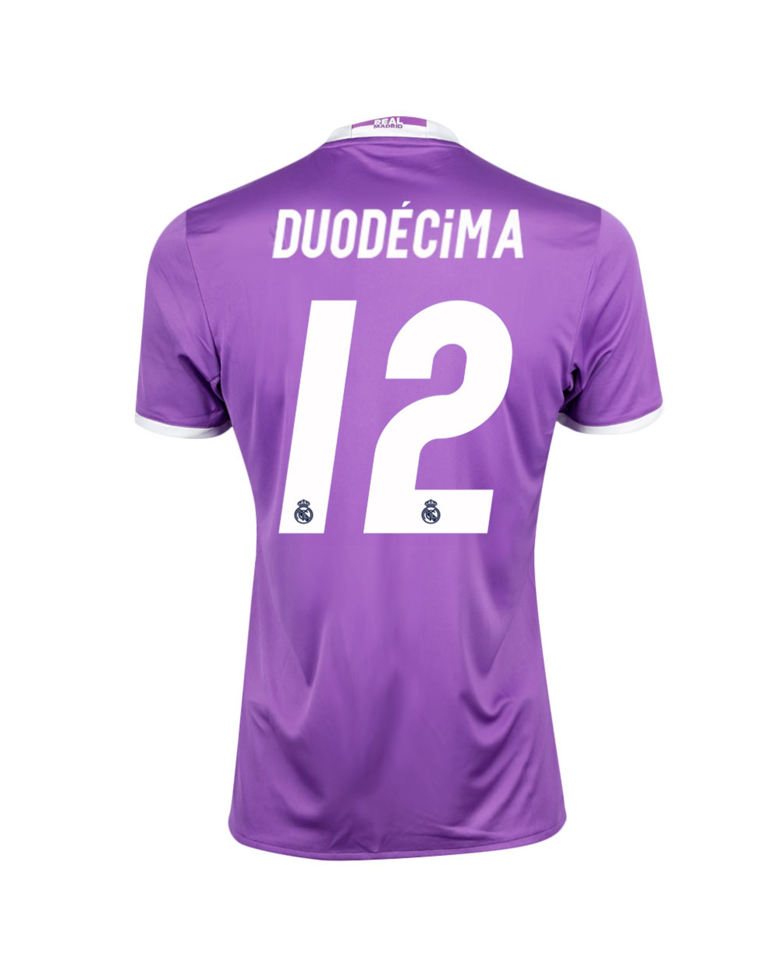 Camiseta 2ª Real Madrid 2016/2017 Duodécima Morado - Fútbol Factory