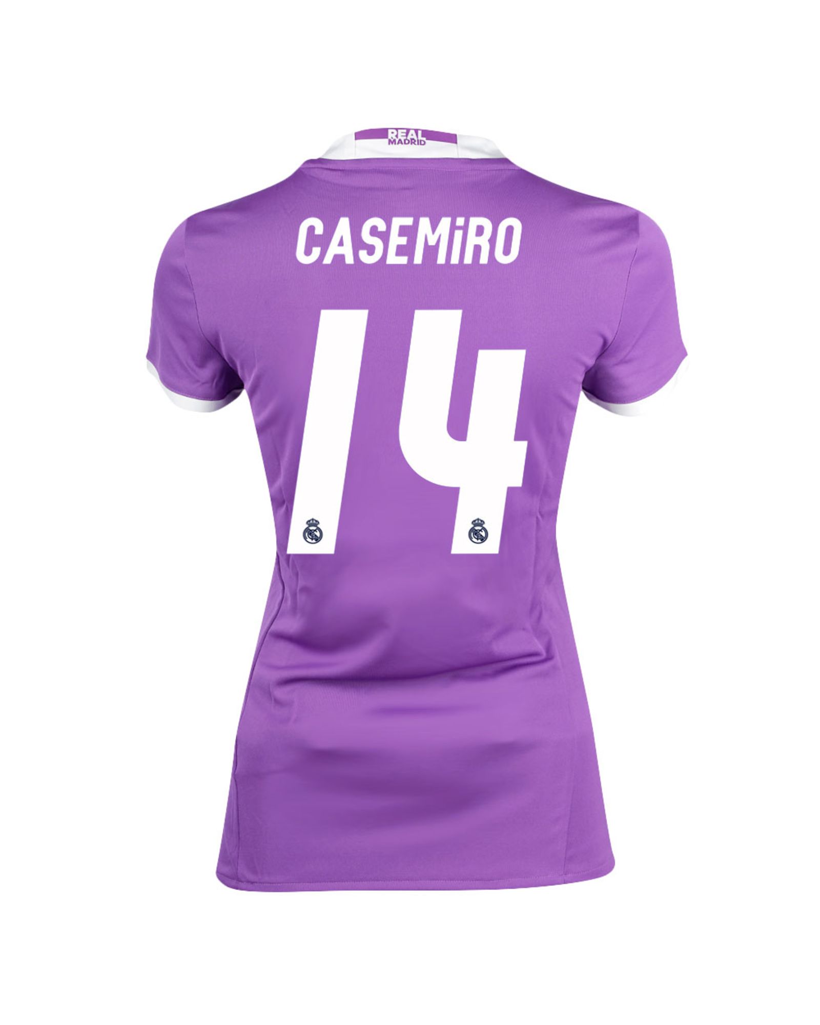 Camiseta 2ª Real Madrid 2016/2017 Casemiro Mujer Morado - Fútbol Factory