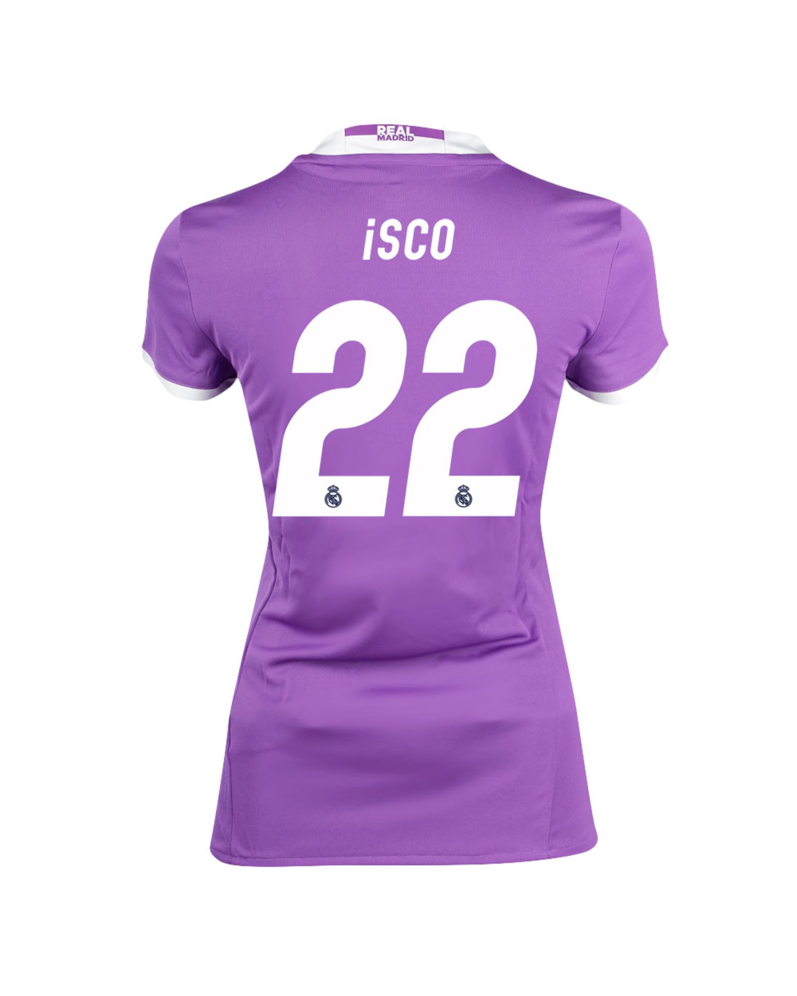 Camiseta 2ª Real Madrid 2016/2017 Isco Mujer Morado - Fútbol Factory