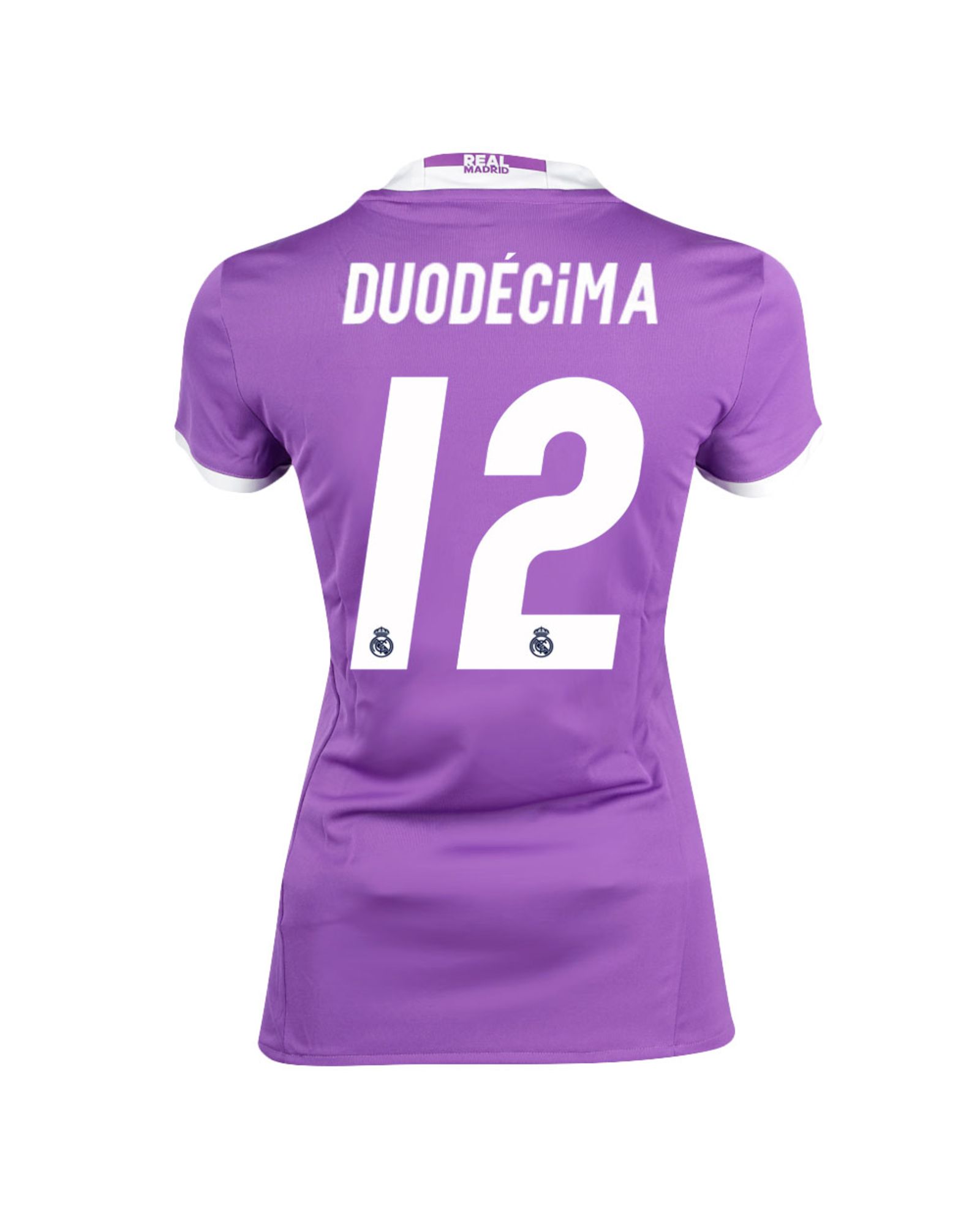 Camiseta 2ª Real Madrid 2016/2017 Duodécima Mujer Morado - Fútbol Factory