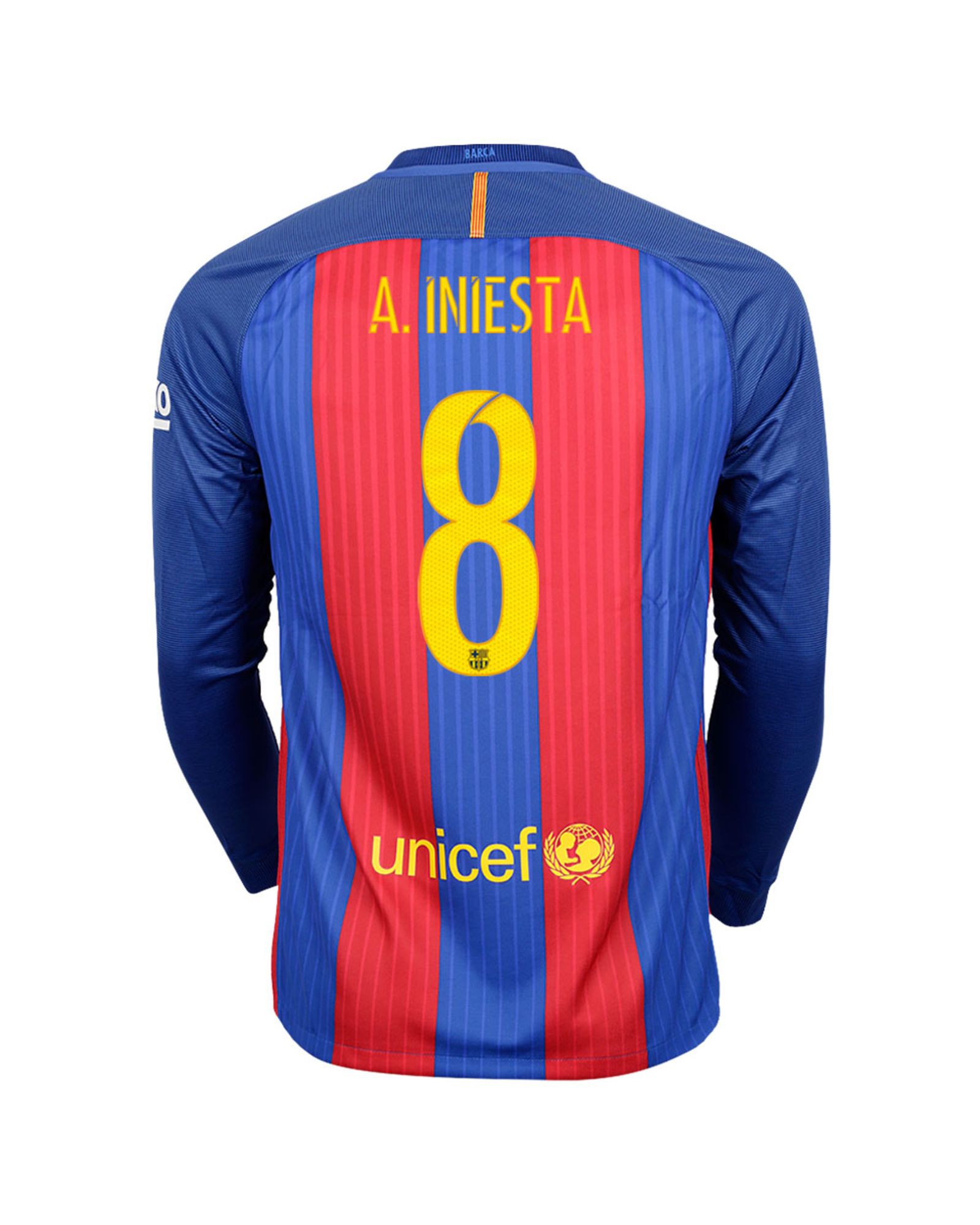 Camiseta 1ª FC Barcelona 2016/2017 Iniesta Stadium Manga Larga - Fútbol Factory