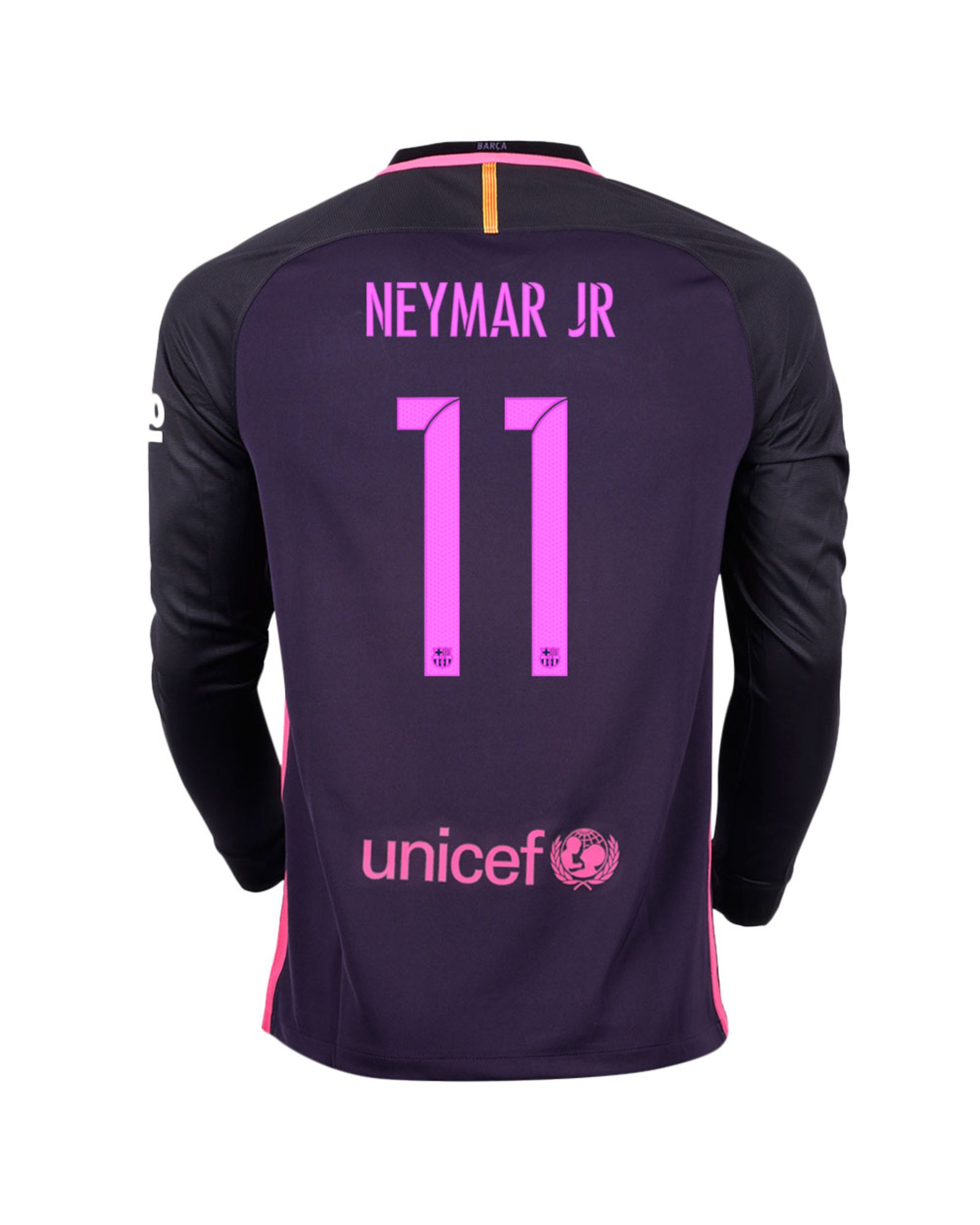 Camiseta 2ª FC Barcelona 2016/2017 Neymar JR Stadium Manga Larga - Fútbol Factory