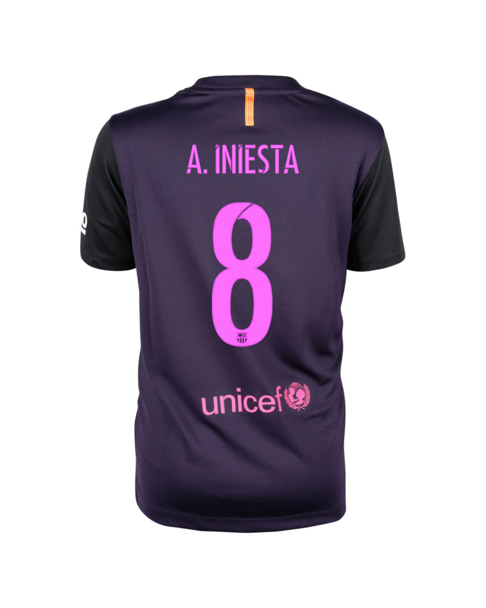 Camiseta 2ª FC Barcelona 2016/2017 Iniesta Supporters Junior - Fútbol Factory