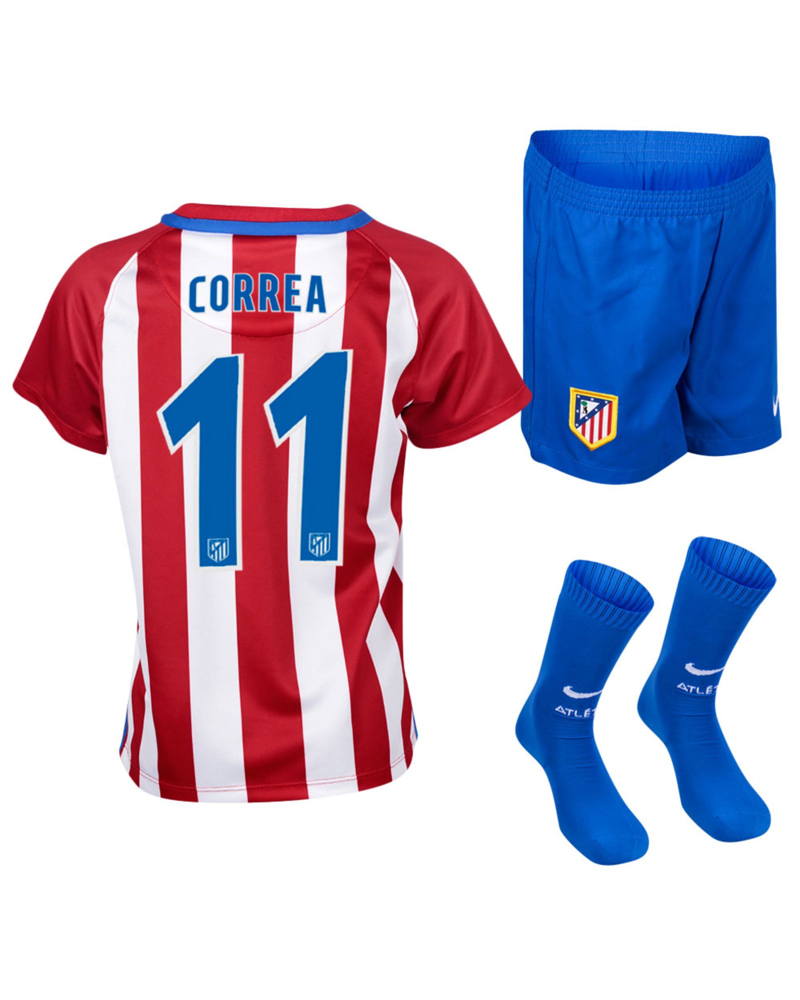 Conjunto 1ª Atlético de Madrid 2016/2017 Correa Infantil - Fútbol Factory