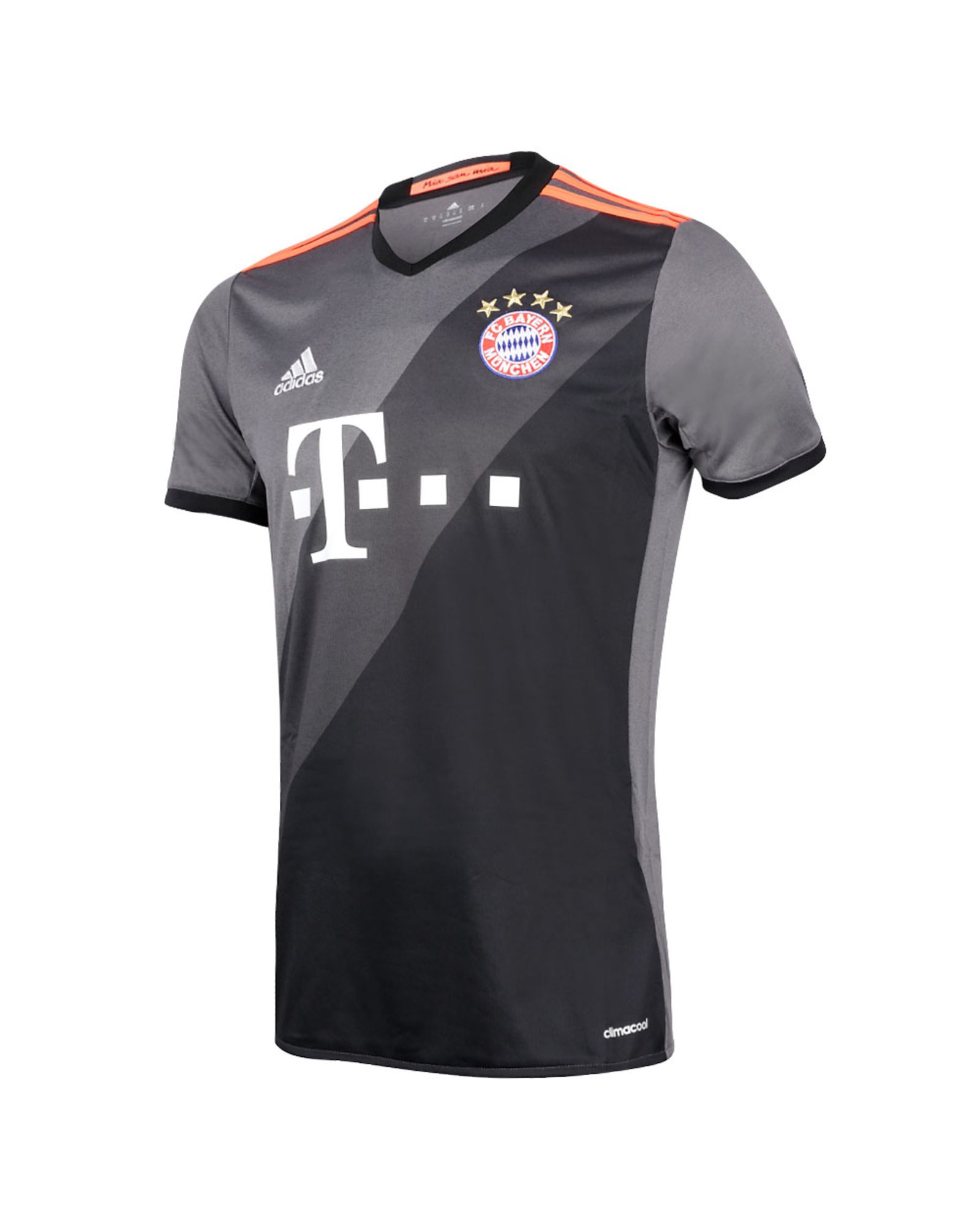 Camiseta 2ª Bayern de Munich 2016/2017 Gris Negro - Fútbol Factory