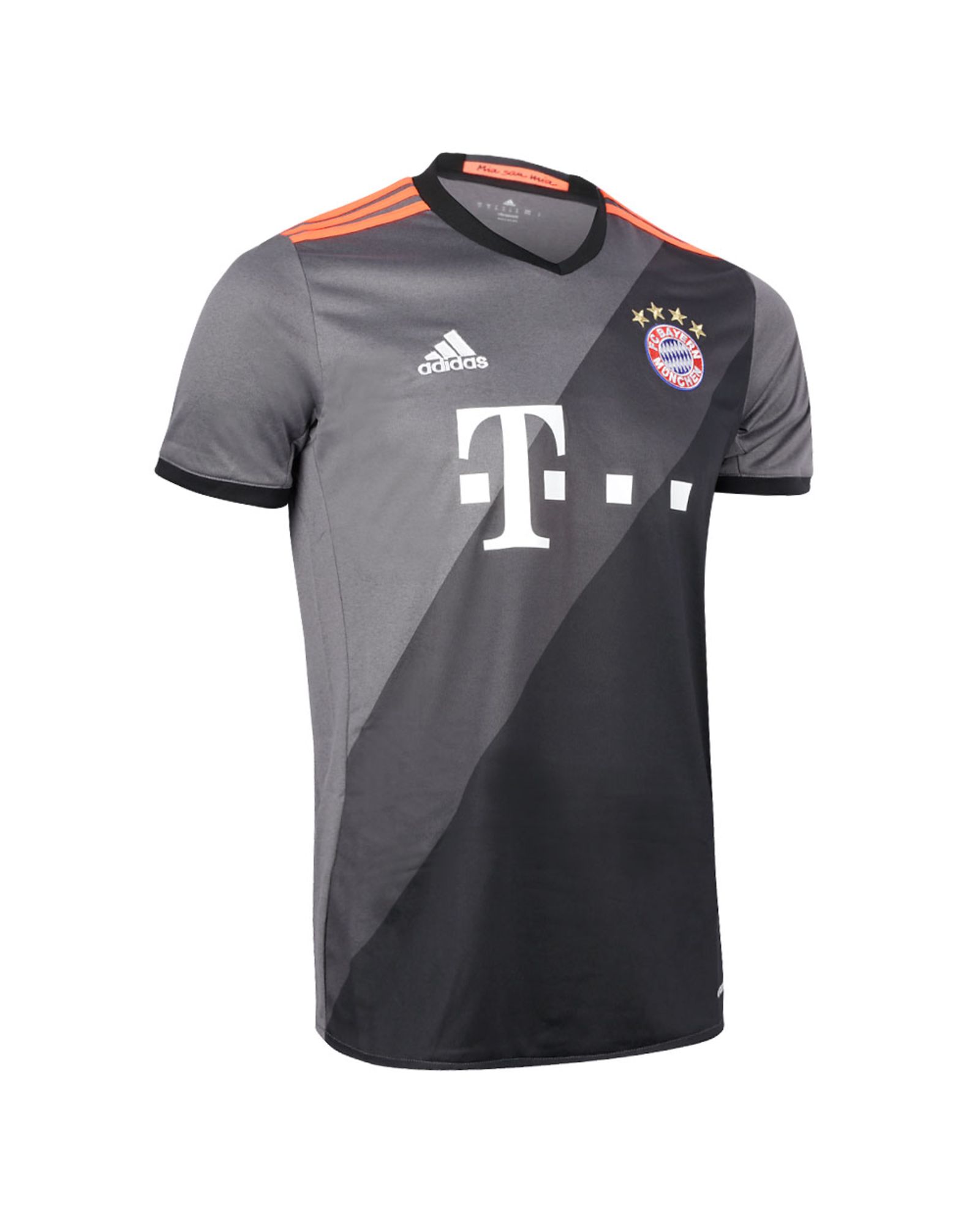 Camiseta 2ª Bayern de Munich 2016/2017 Gris Negro - Fútbol Factory