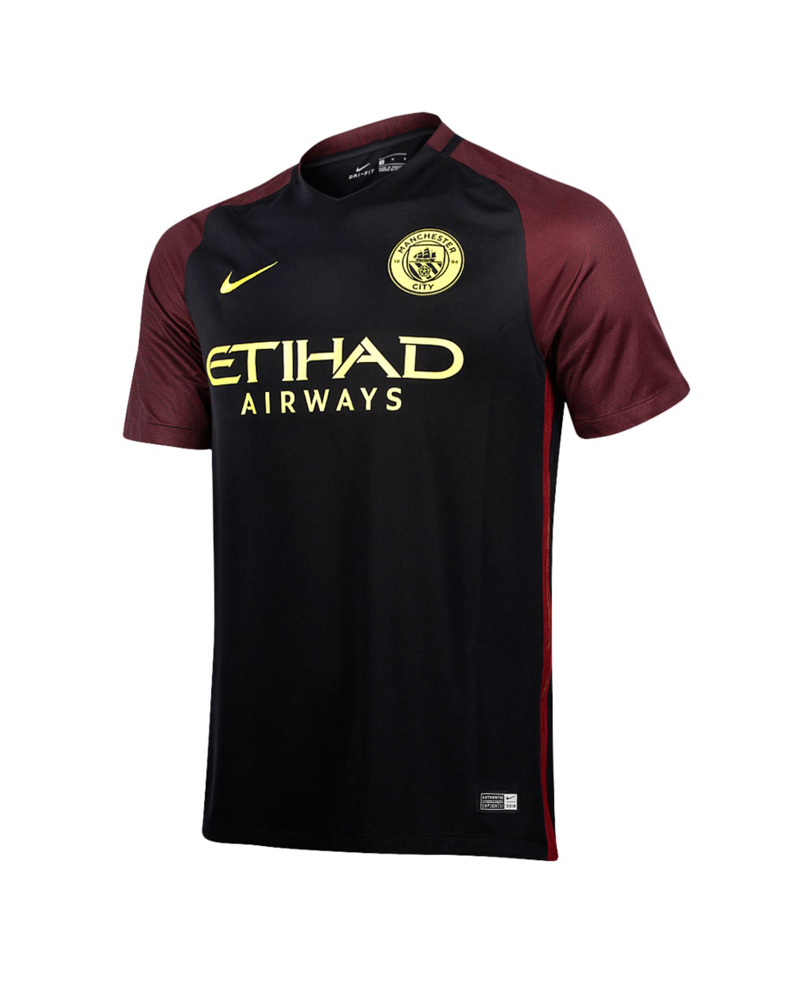 Camiseta 2ª Manchester City 2016/2017 Negro - Fútbol Factory