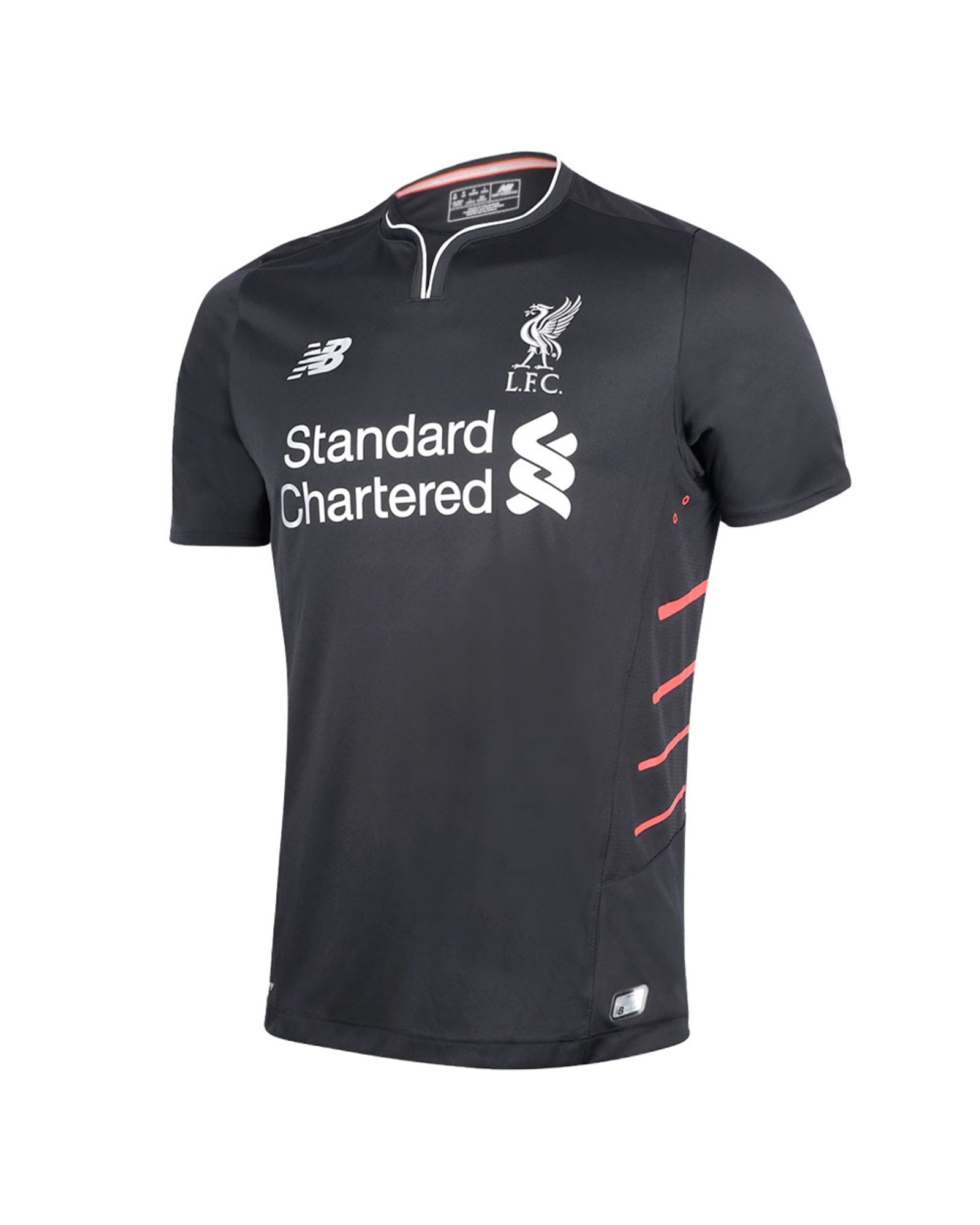 Camiseta 2ª Liverpool FC 2016/2017 Negro - Fútbol Factory
