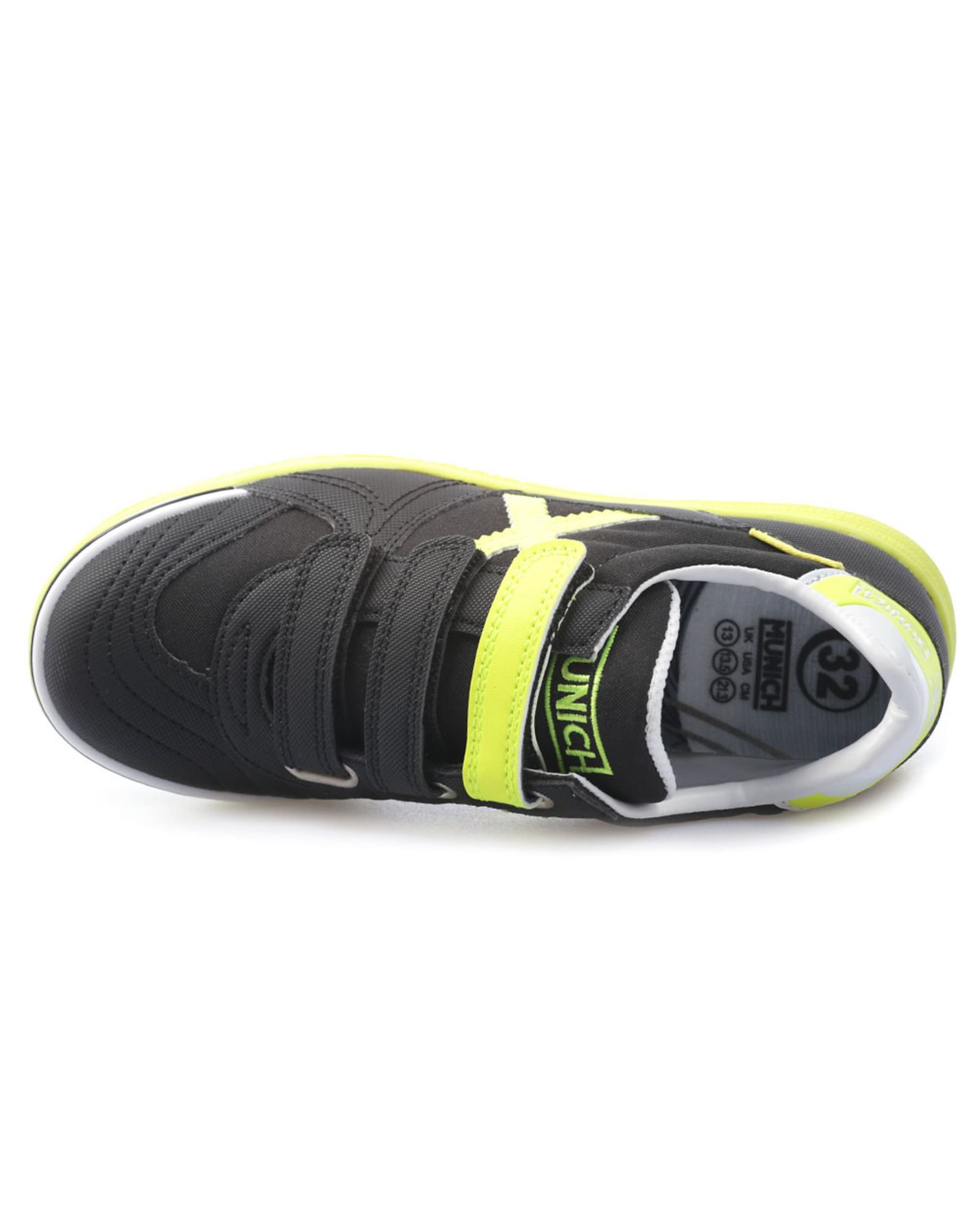 Zapatillas de Fútbol Sala G-3 Velcro Junior Negro Fluor - Fútbol Factory