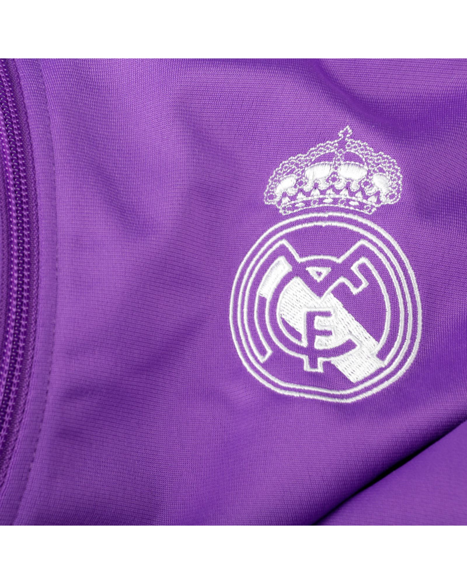 Chándal de Paseo Real Madrid 2016/2017 Morado - Fútbol Factory