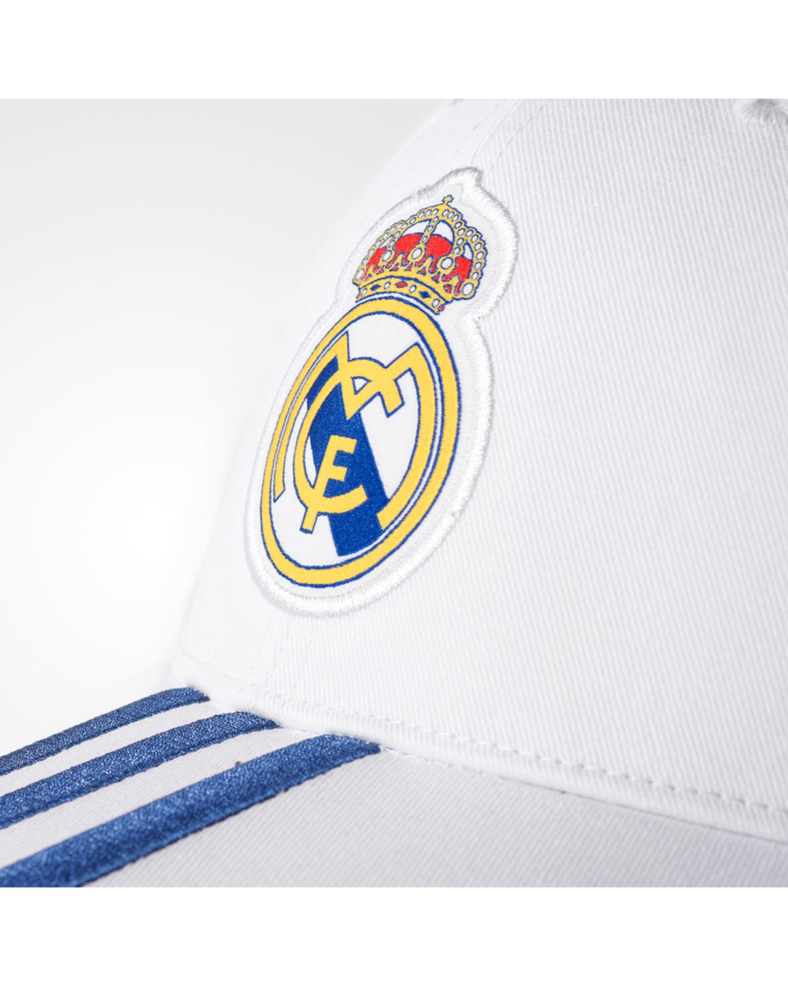 Gorra Real Madrid 2016/2017 Tres Bandas Junior Blanco Azul - Fútbol Factory