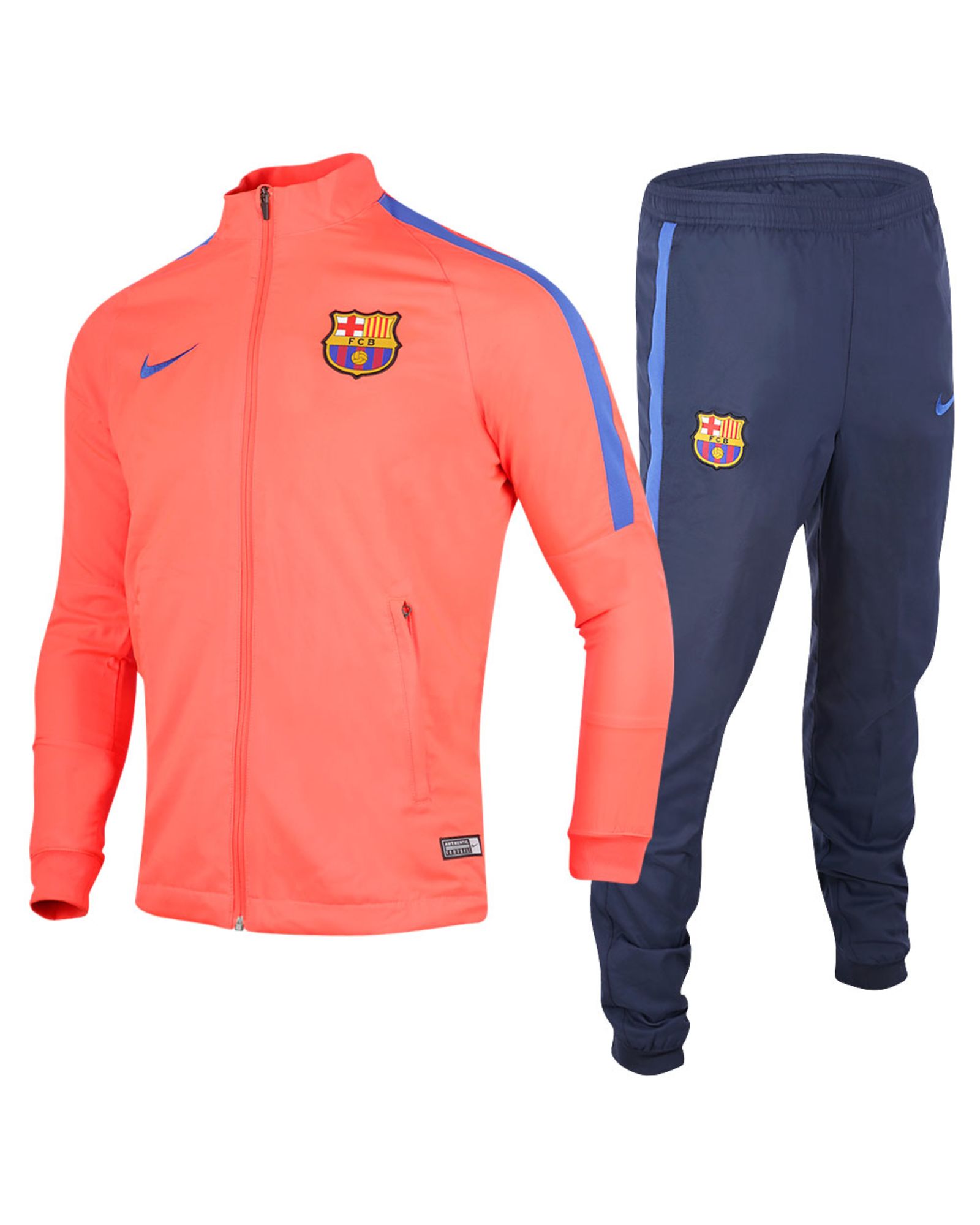 Chándal de Training FC Barcelona 2016/2017 Naranja Azul - Fútbol Factory