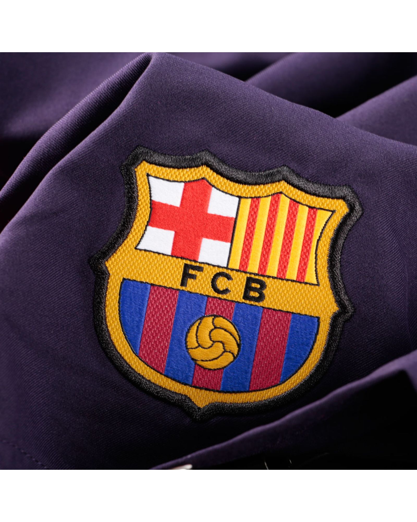 Pantalón 2ª FC Barcelona 2016/2017 Junior Morado - Fútbol Factory