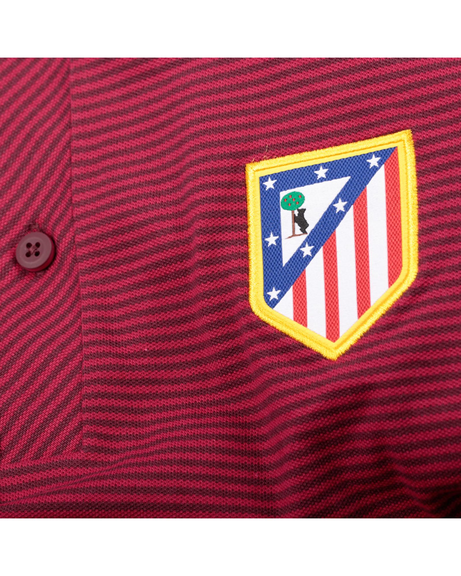 Polo Atlético de Madrid 2016/2017 Granate - Fútbol Factory