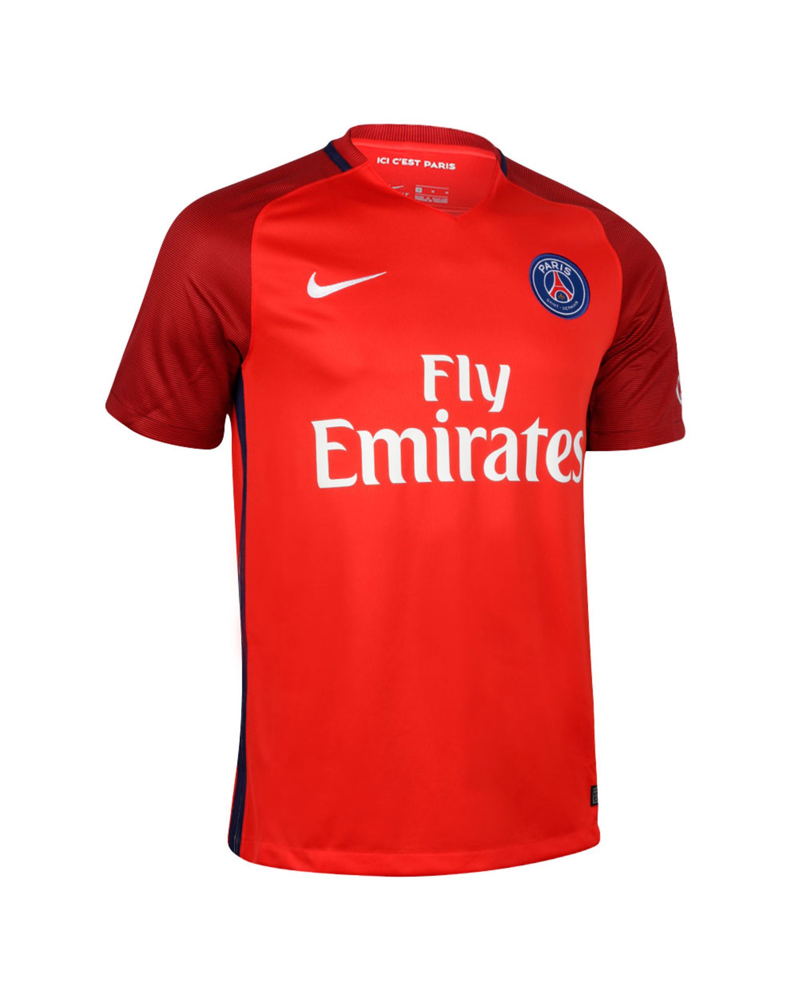 Camiseta 2ª Paris Saint-Germain 2016/2017 Rojo - Fútbol Factory