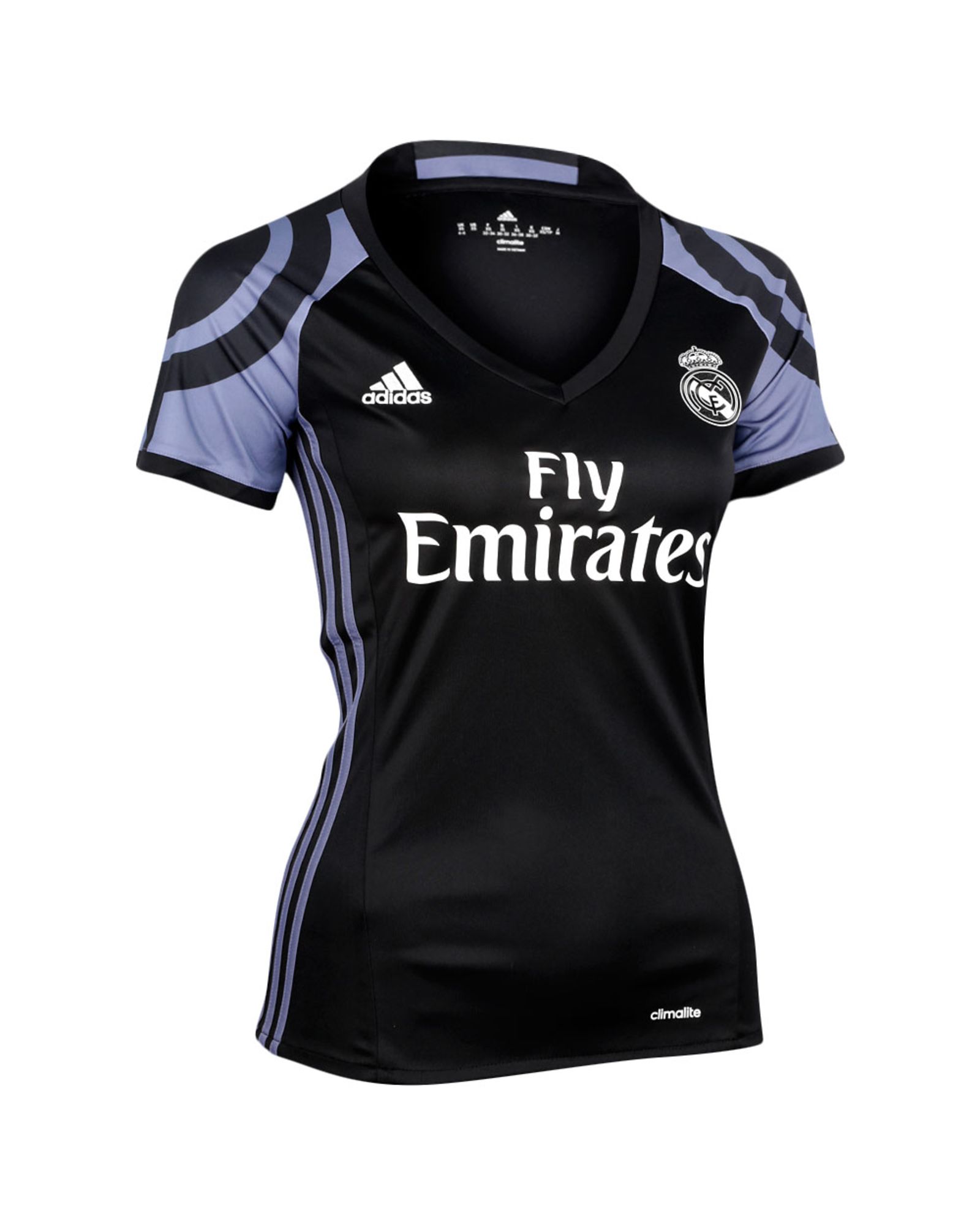 Camiseta 3ª Real Madrid 2016/2017 UCL Mujer Negro - Fútbol Factory