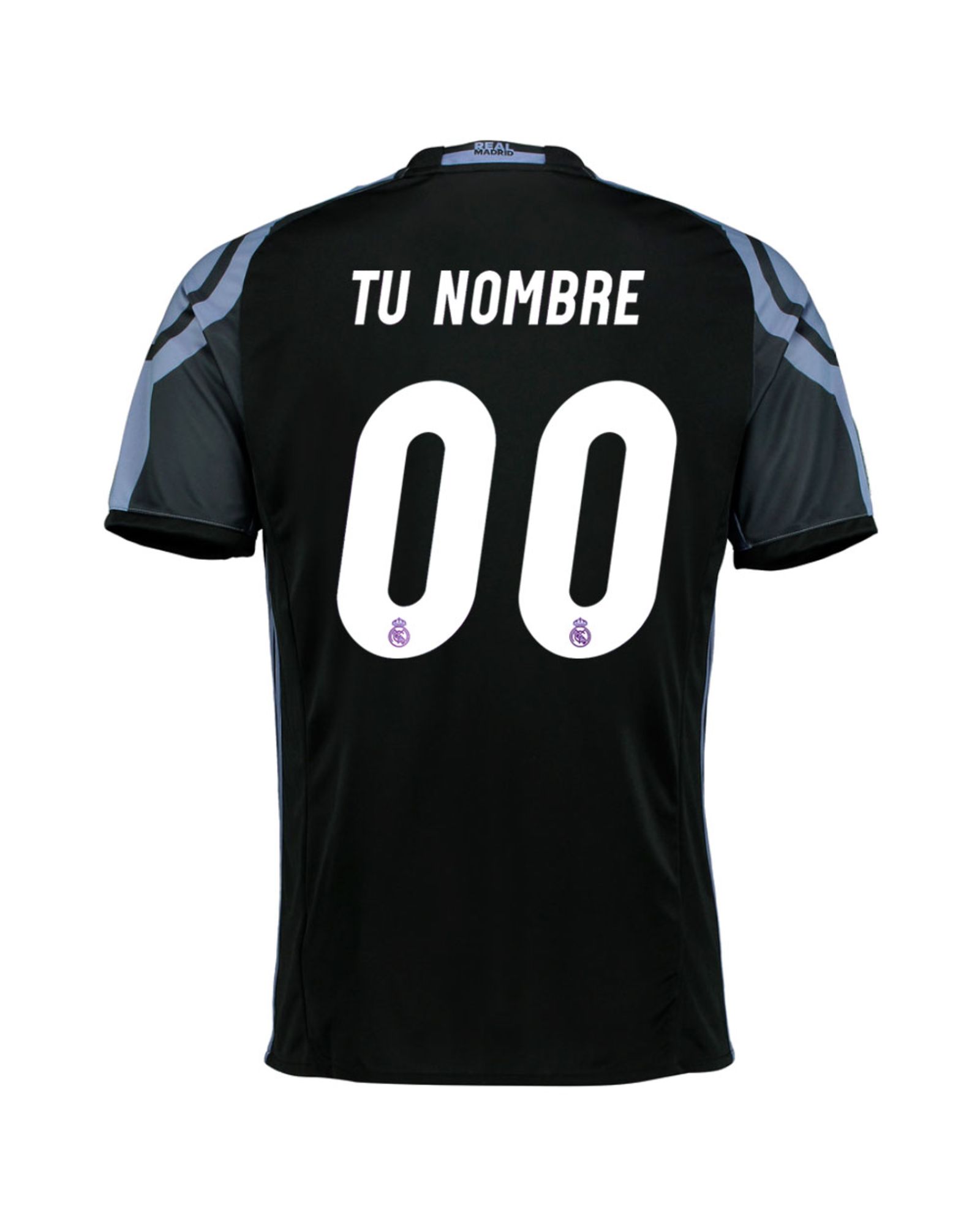 Camiseta 3ª Real Madrid 2016/2017 Personalizada UCL Negro - Fútbol Factory