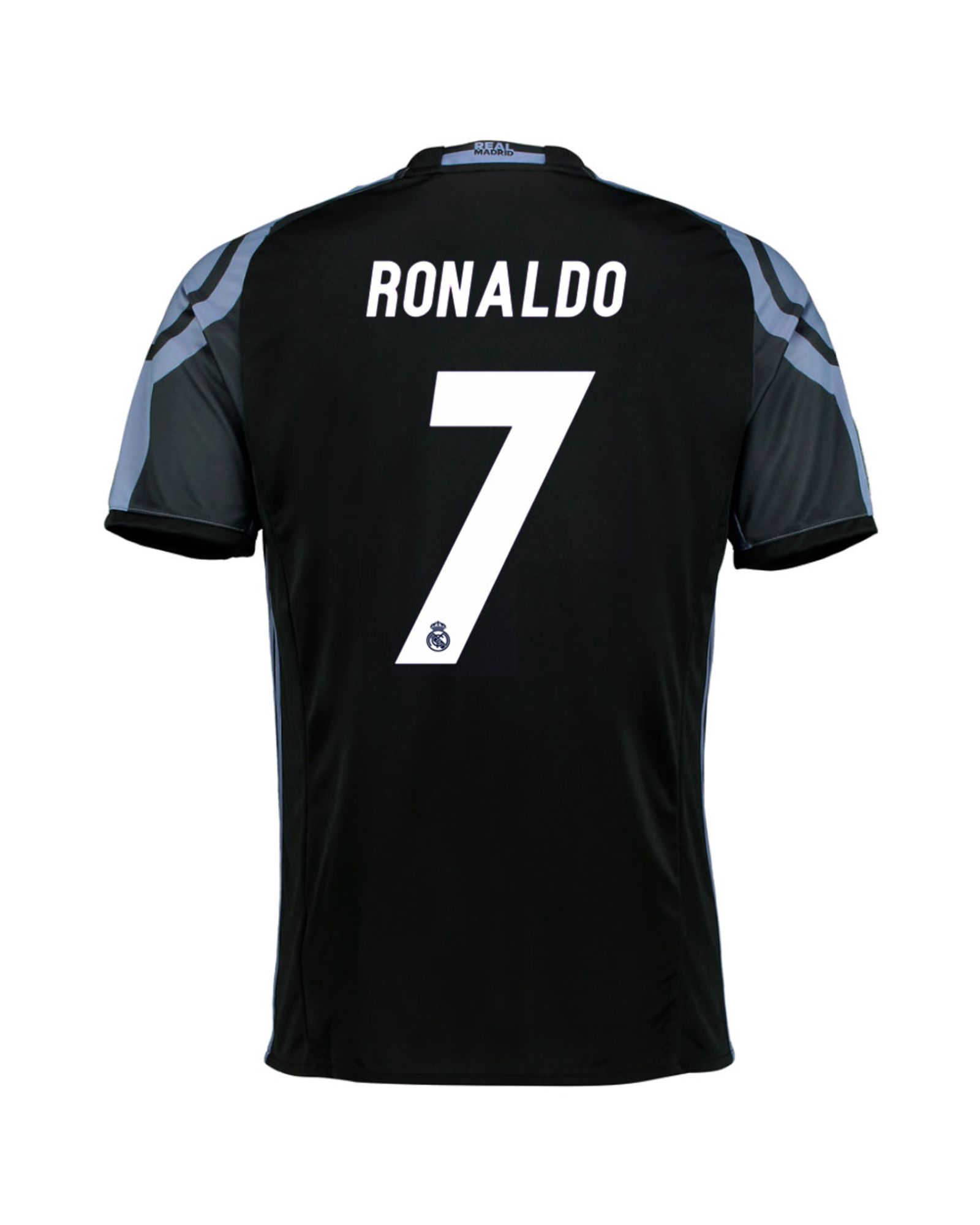 Camiseta 3ª Real Madrid 2016/2017 Ronaldo UCL Negro - Fútbol Factory