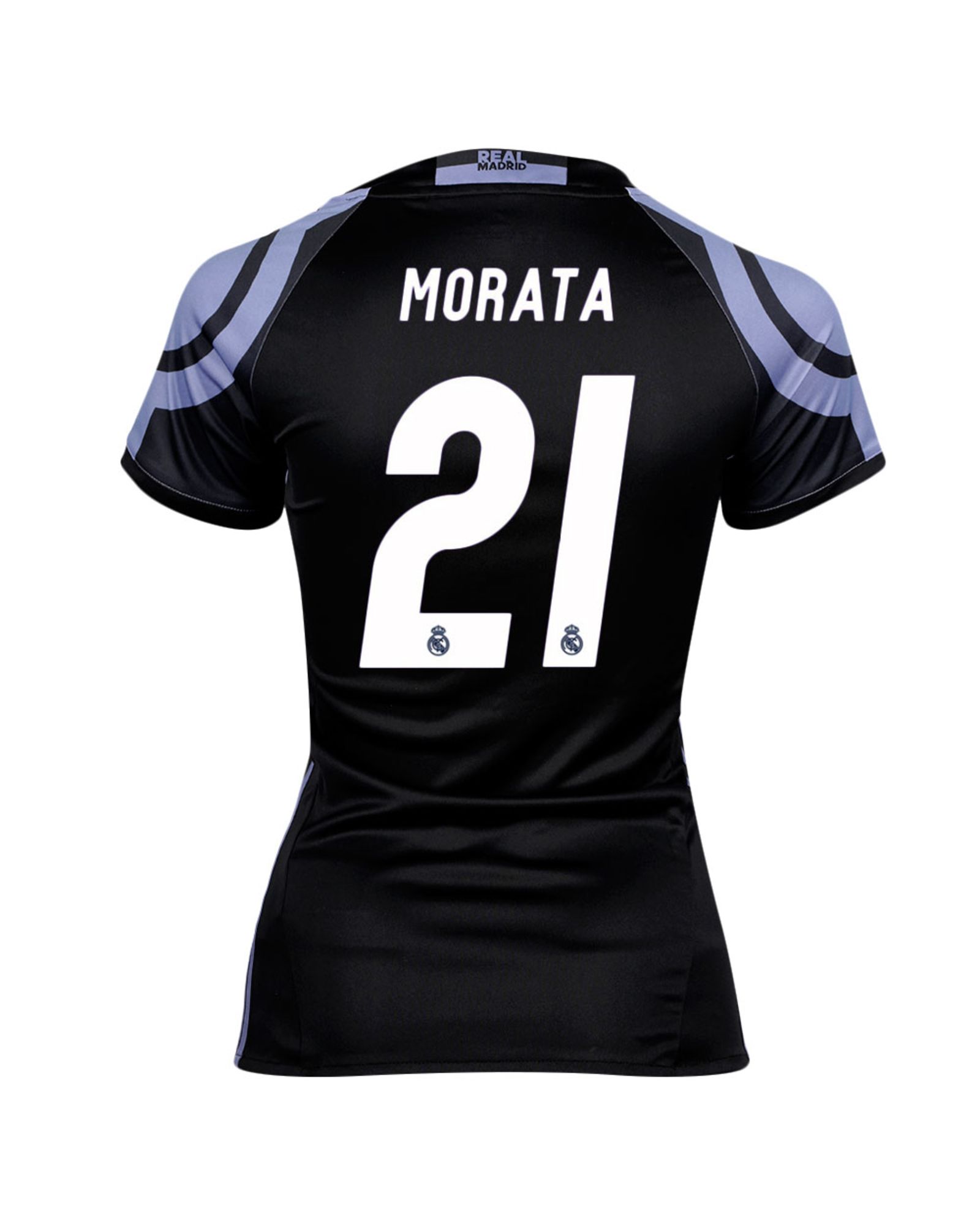 Camiseta 3ª Real Madrid 2016/2017 Morata UCL Mujer Negro - Fútbol Factory