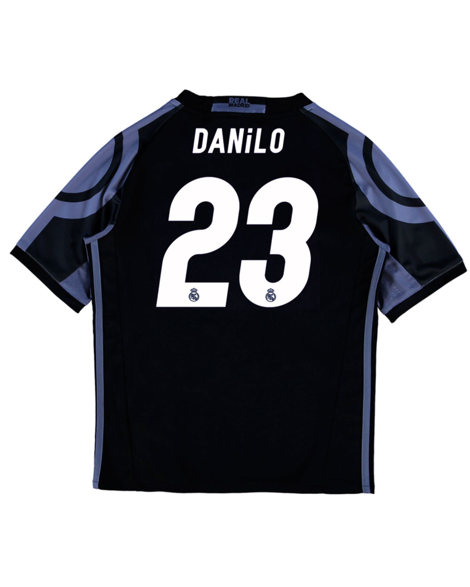 Camiseta 3ª Real Madrid 2016/2017 Danilo UCL Junior Negro - Fútbol Factory