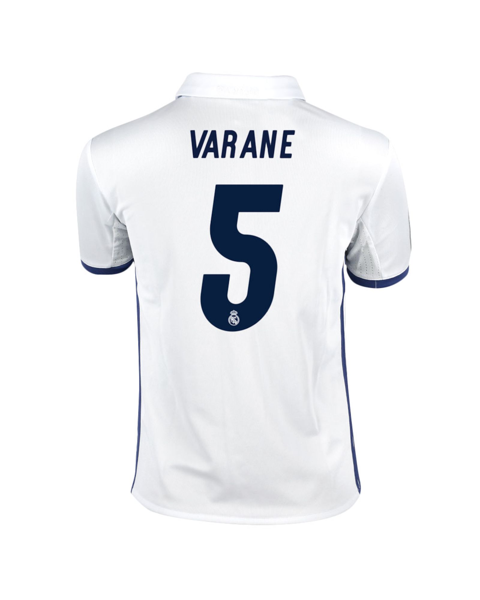 Camiseta 1ª Real Madrid 2016/2017 Varane UCL Junior Blanco - Fútbol Factory