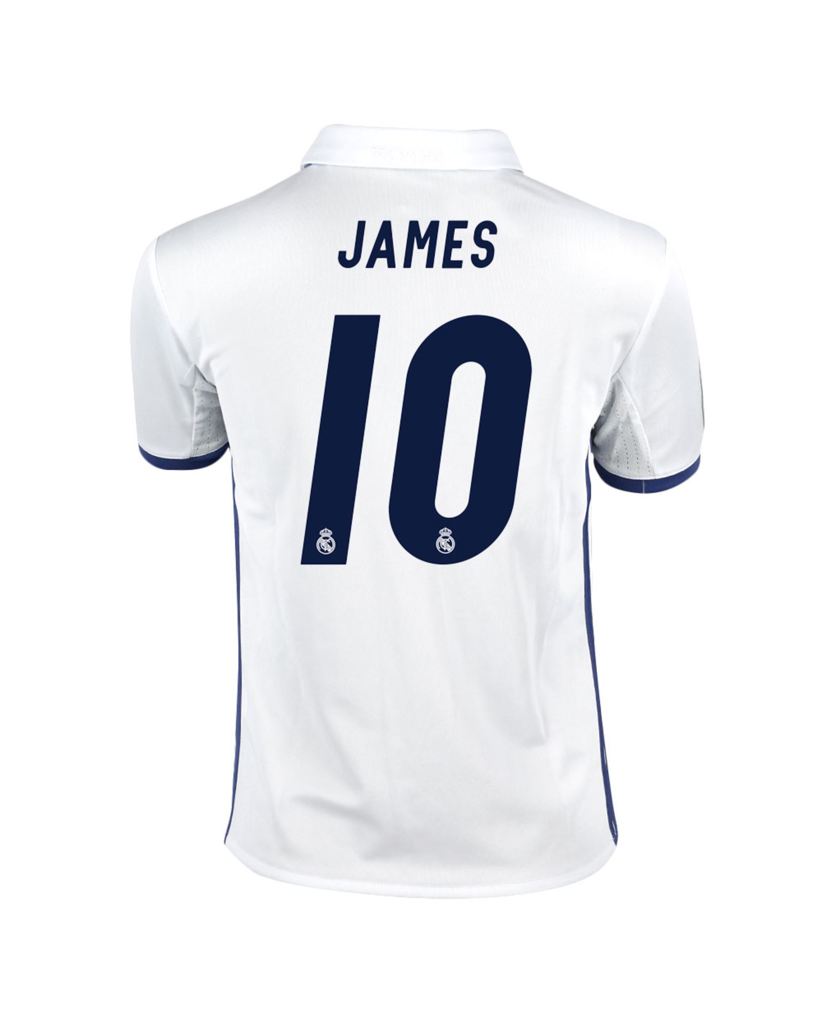 Camiseta 1ª Real Madrid 2016/2017 James UCL Junior Blanco - Fútbol Factory