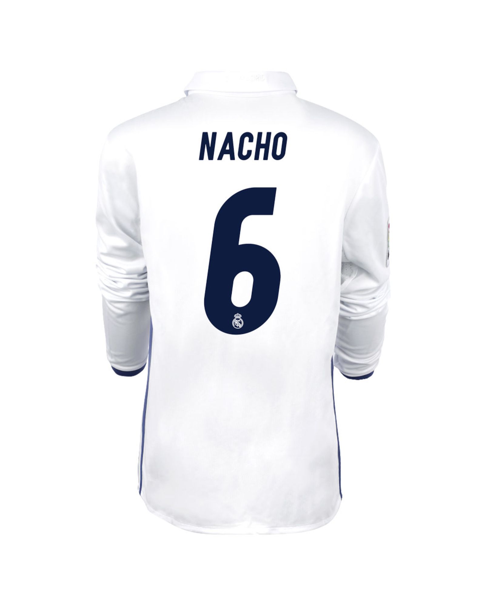 Camiseta 1ª Real Madrid 2016/2017 Nacho Manga Larga Junior - Fútbol Factory