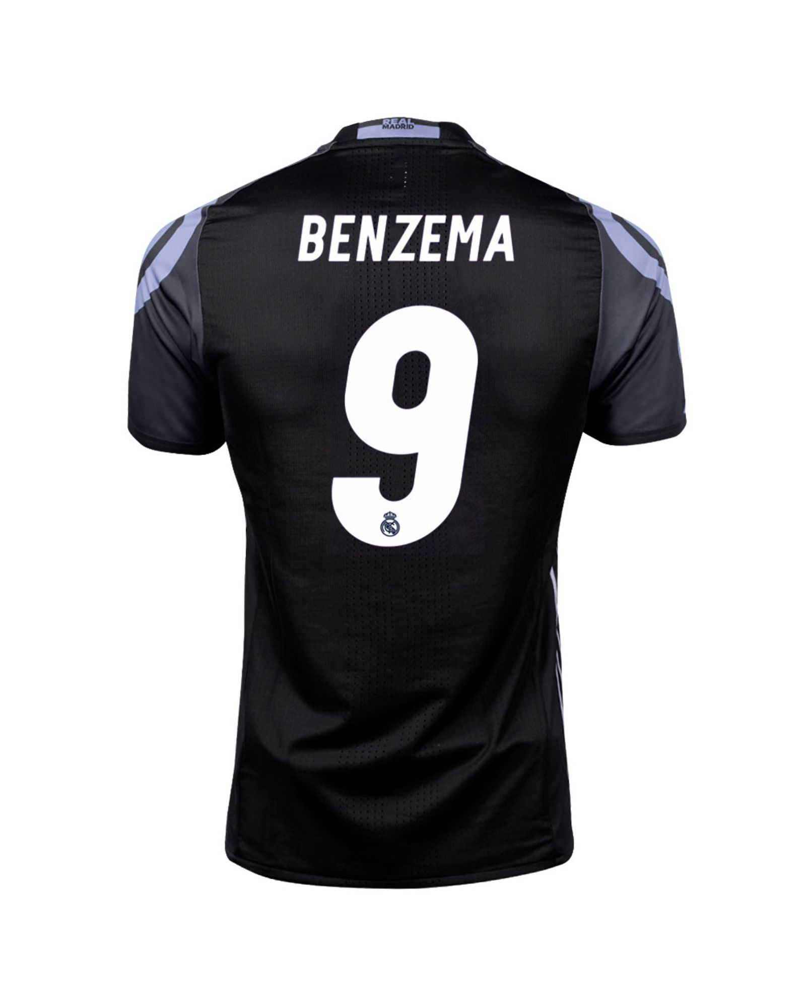 Camiseta 3ª Real Madrid 2016/2017 Benzema UCL AU Negro - Fútbol Factory