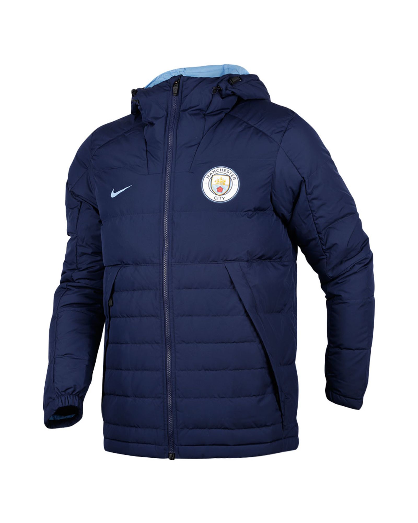 Abrigo de Paseo Manchester City 2016/2017 Azul Marino - Fútbol Factory