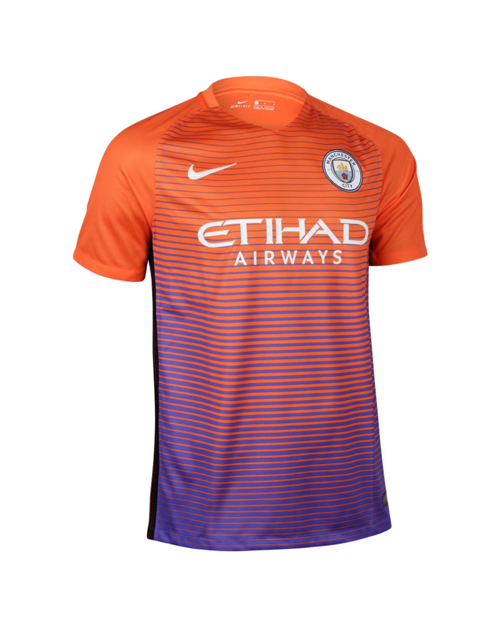 Camiseta 3ª Manchester City 2016/2017 UCL Naranja - Fútbol Factory