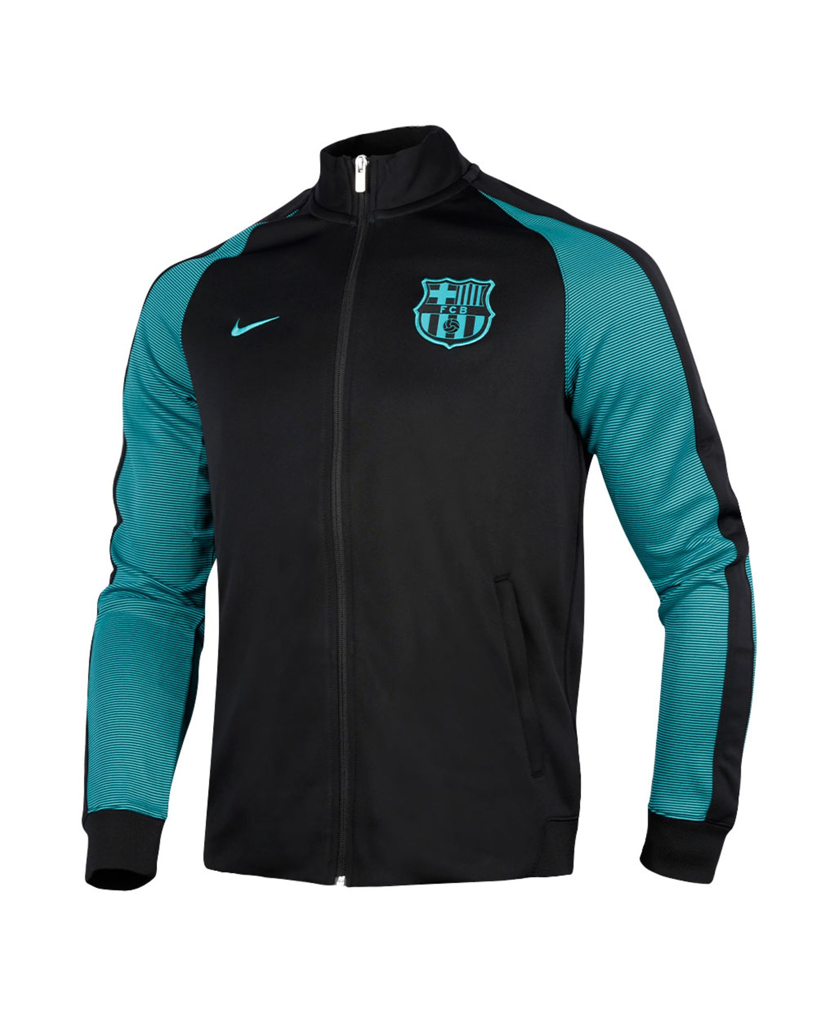 Chaqueta de Paseo FC Barcelona 2016/2017 UCL Authentic N98 Negro - Fútbol Factory