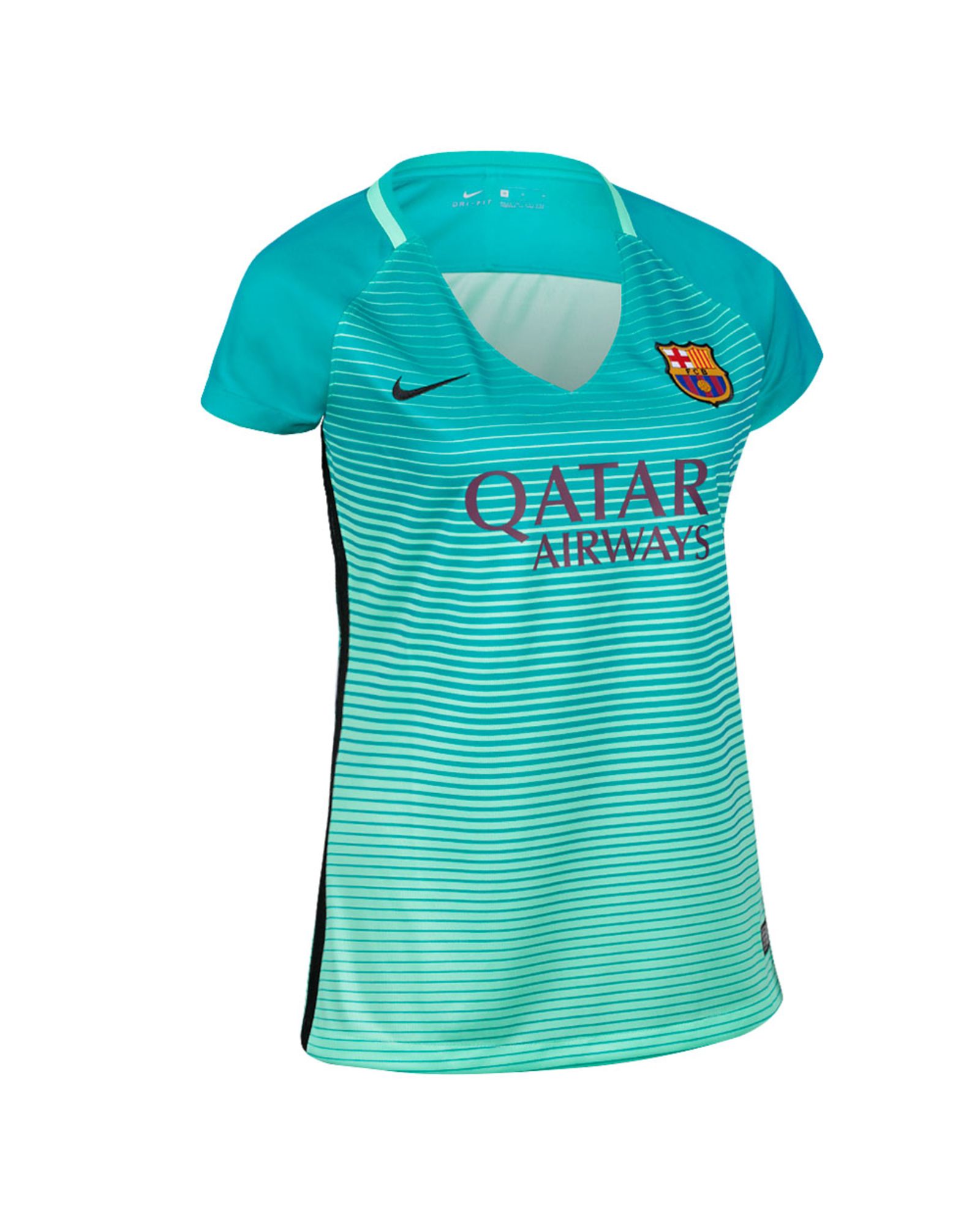 Camiseta 3ª FC Barcelona 2016/2017 UCL Stadium Mujer Verde - Fútbol Factory