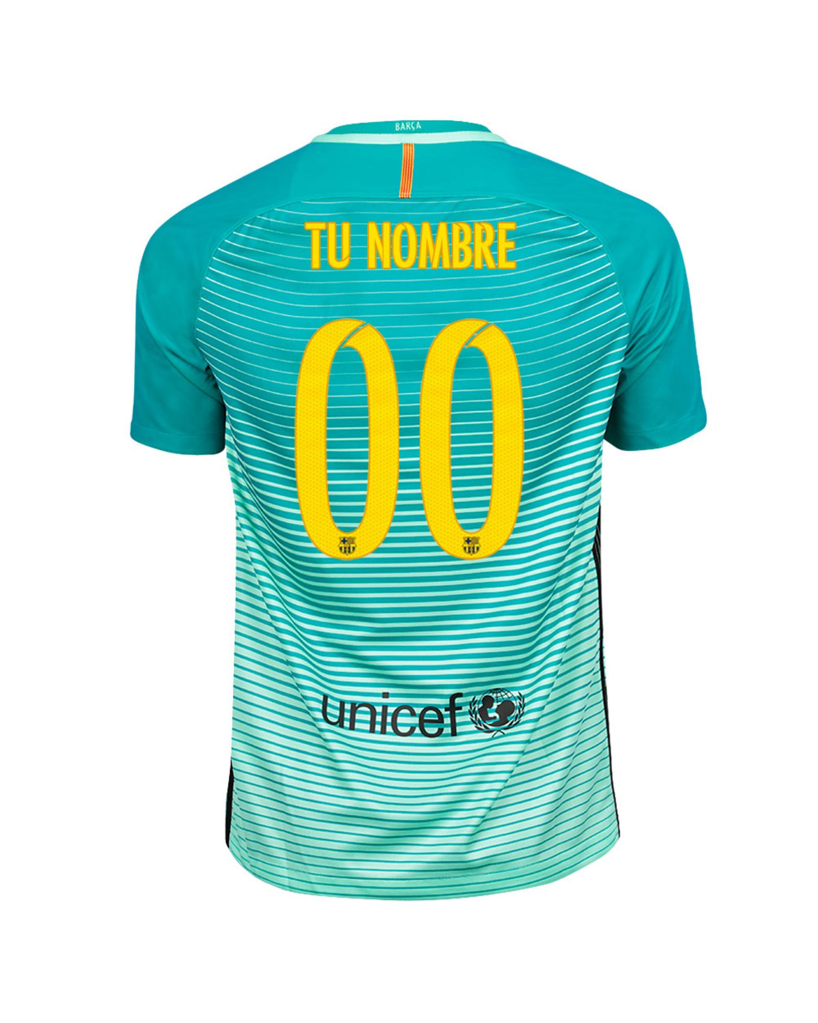 Camiseta 3ª FC Barcelona 2016/2017 Personalizado UCL Stadium Verde - Fútbol Factory