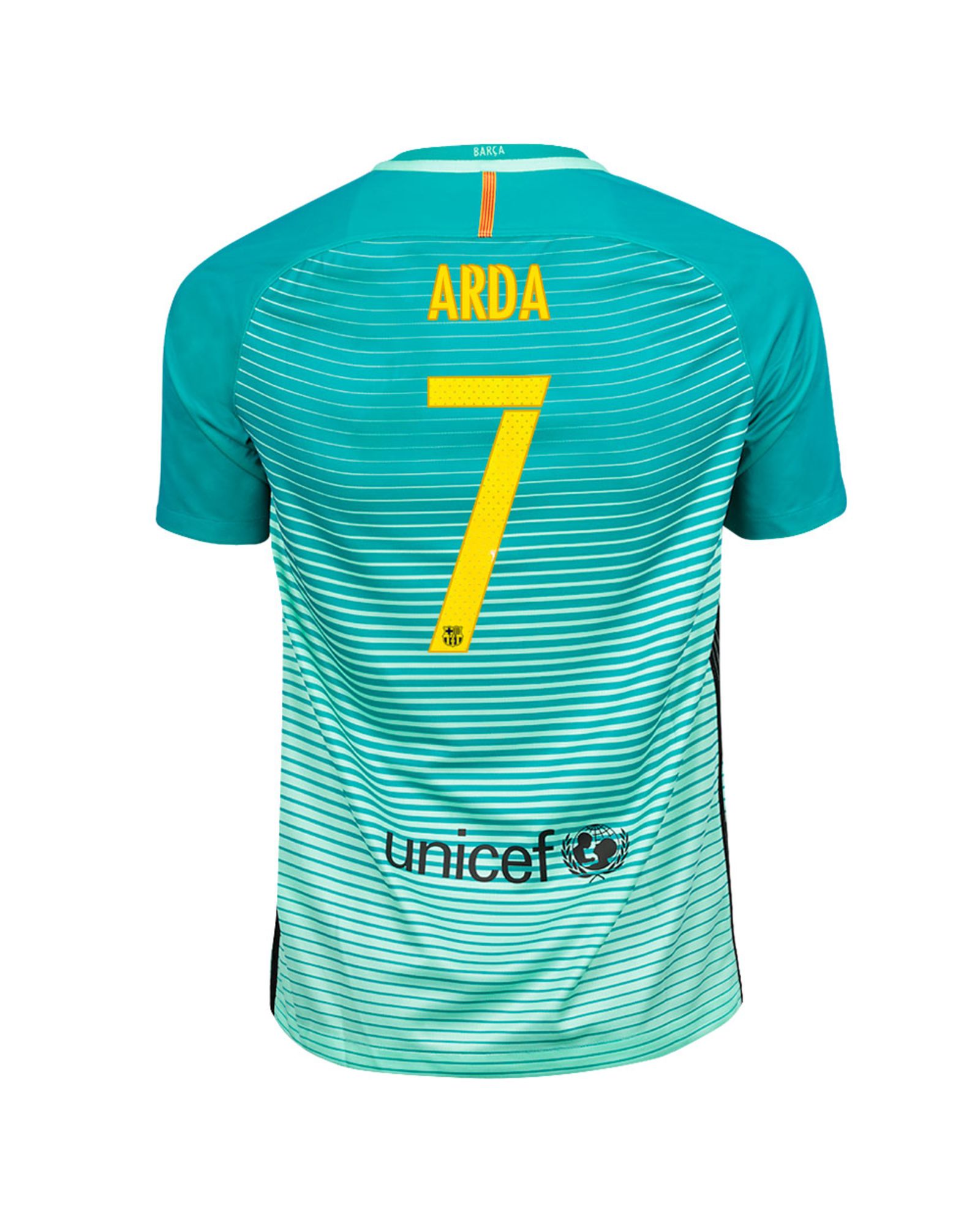 Camiseta 3ª FC Barcelona 2016/2017 Arda UCL Stadium Verde - Fútbol Factory