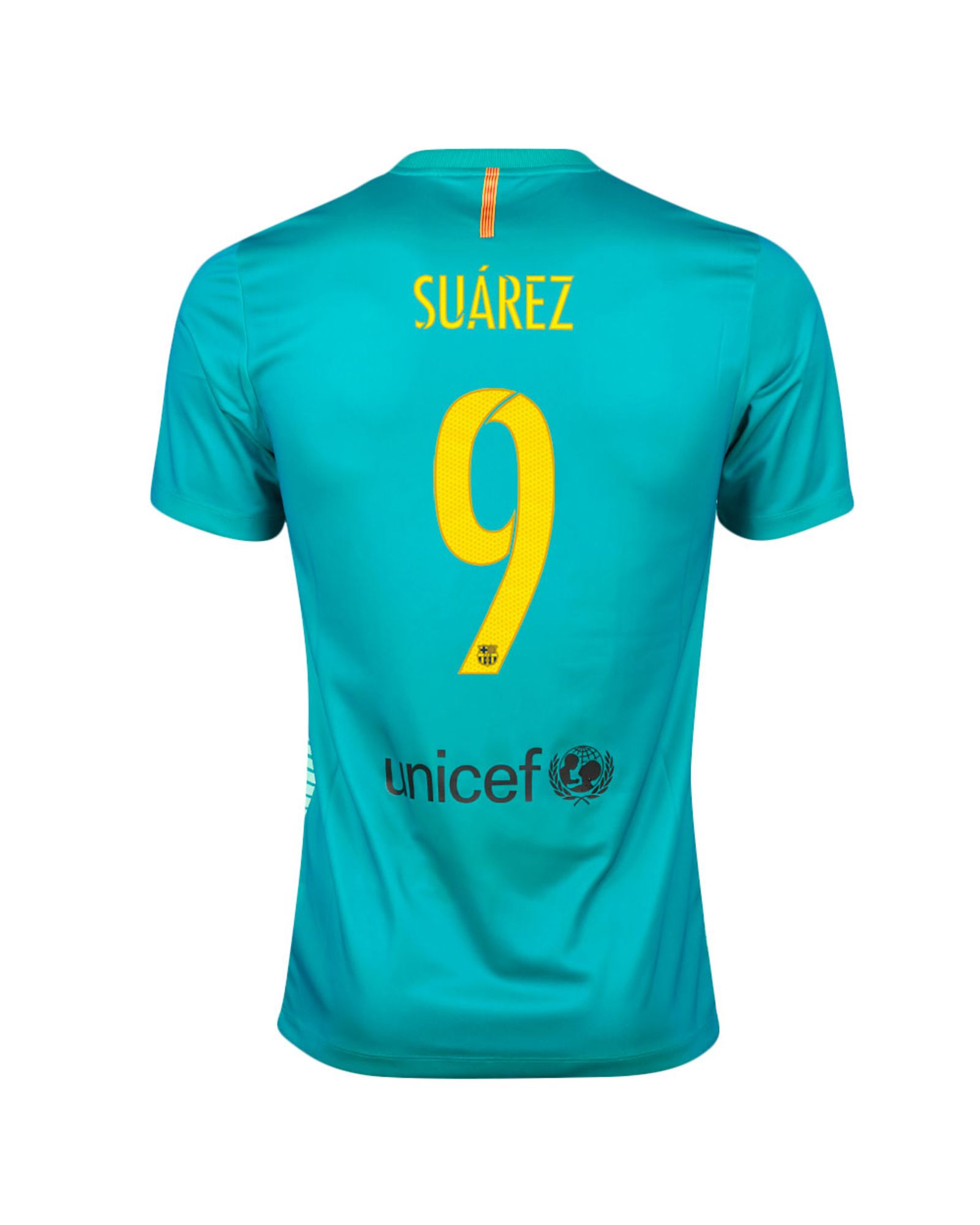 Camiseta 3ª FC Barcelona 2016/2017 Suárez UCL Supporters Verde - Fútbol Factory