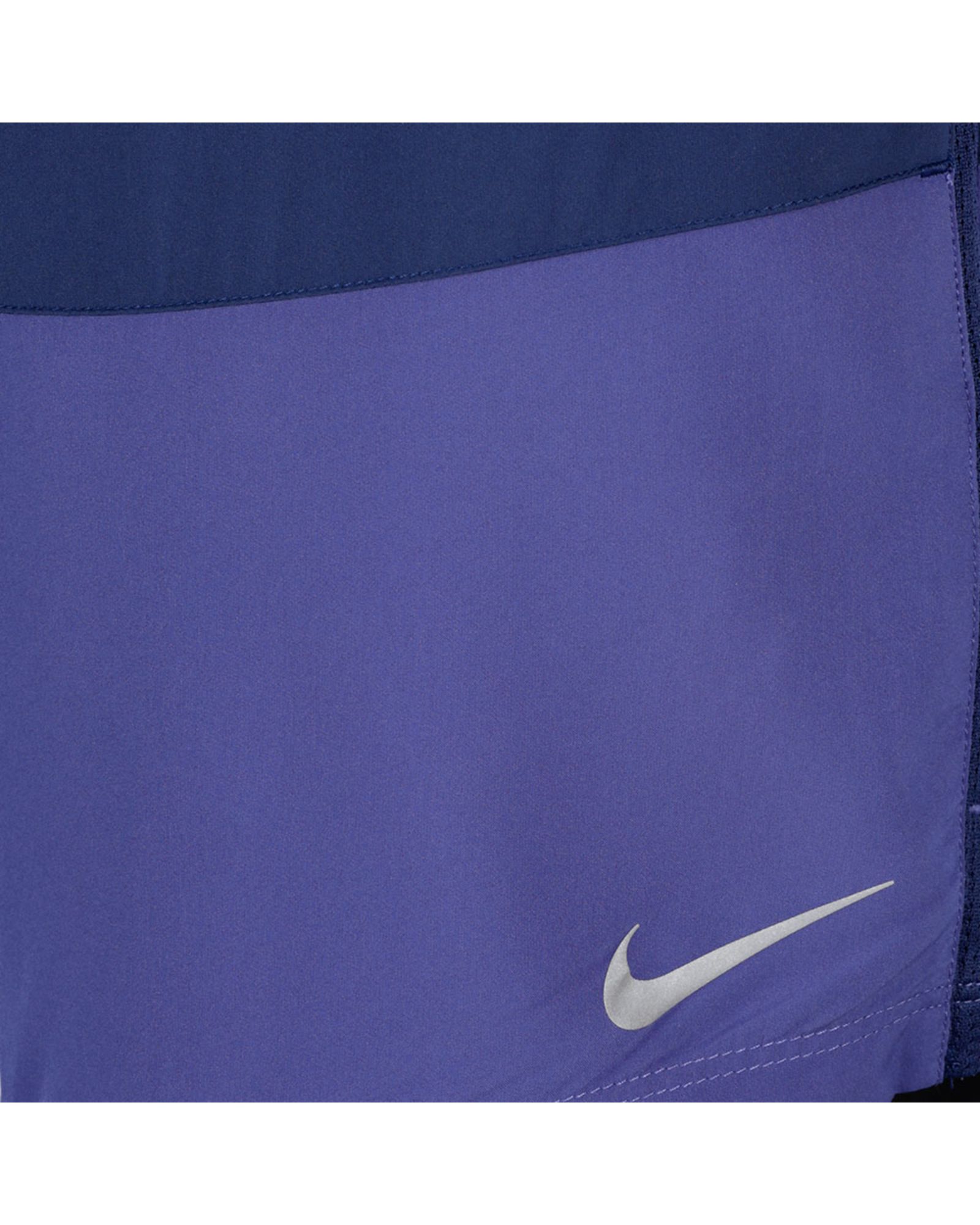 Pantalón de Running 5'' Distance Morado Azul - Fútbol Factory
