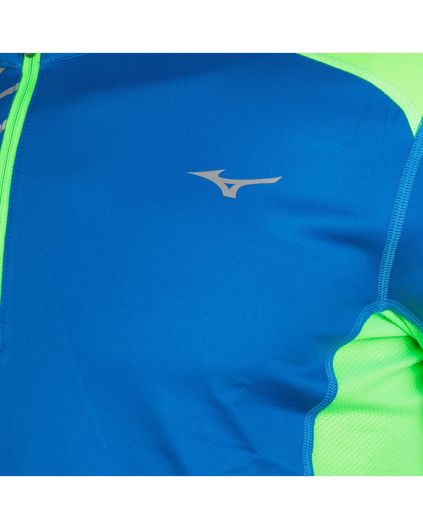 Sudadera de Running Warmalite Venture Top 1/4 Azul Verde - Fútbol Factory