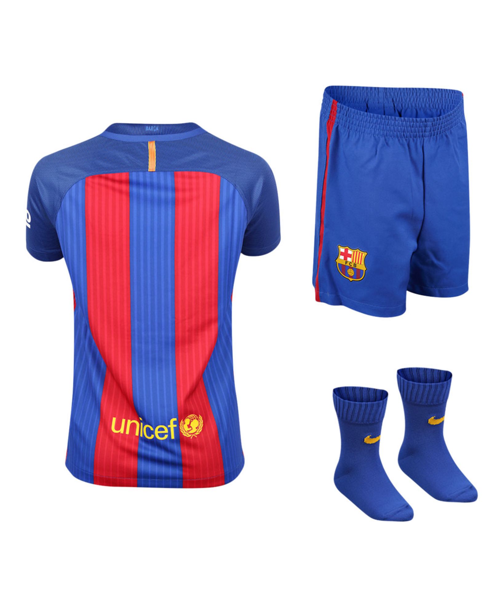 Conjunto 1ª FC Barcelona 2016/2017 Bebé - Fútbol Factory