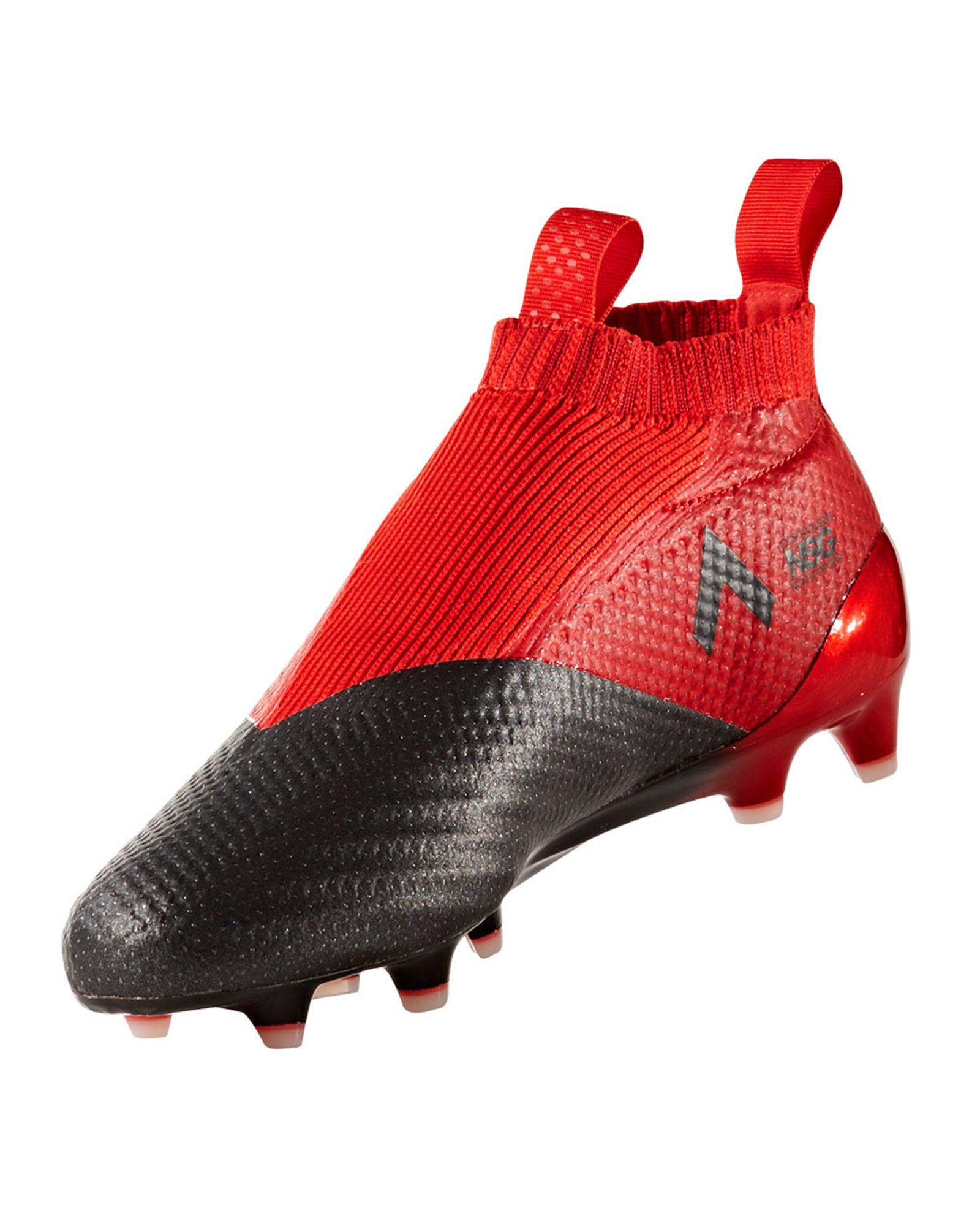 Botas de Fútbol ACE 17+ Purecontrol FG/AG Rojo Negro - Fútbol Factory