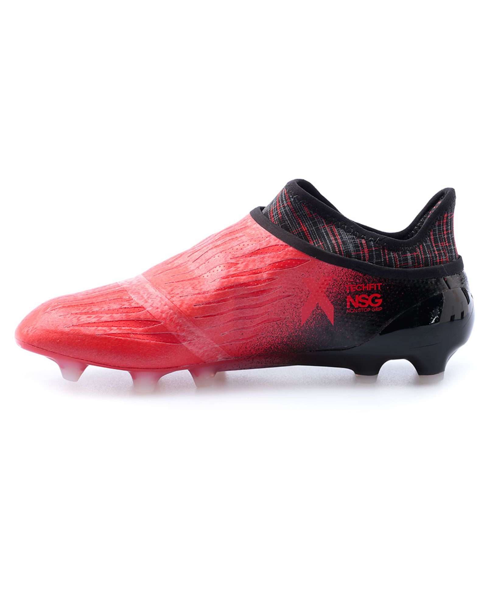 Botas de Fútbol X 16+ Purechaos FG/SG Rojo Negro - Fútbol Factory